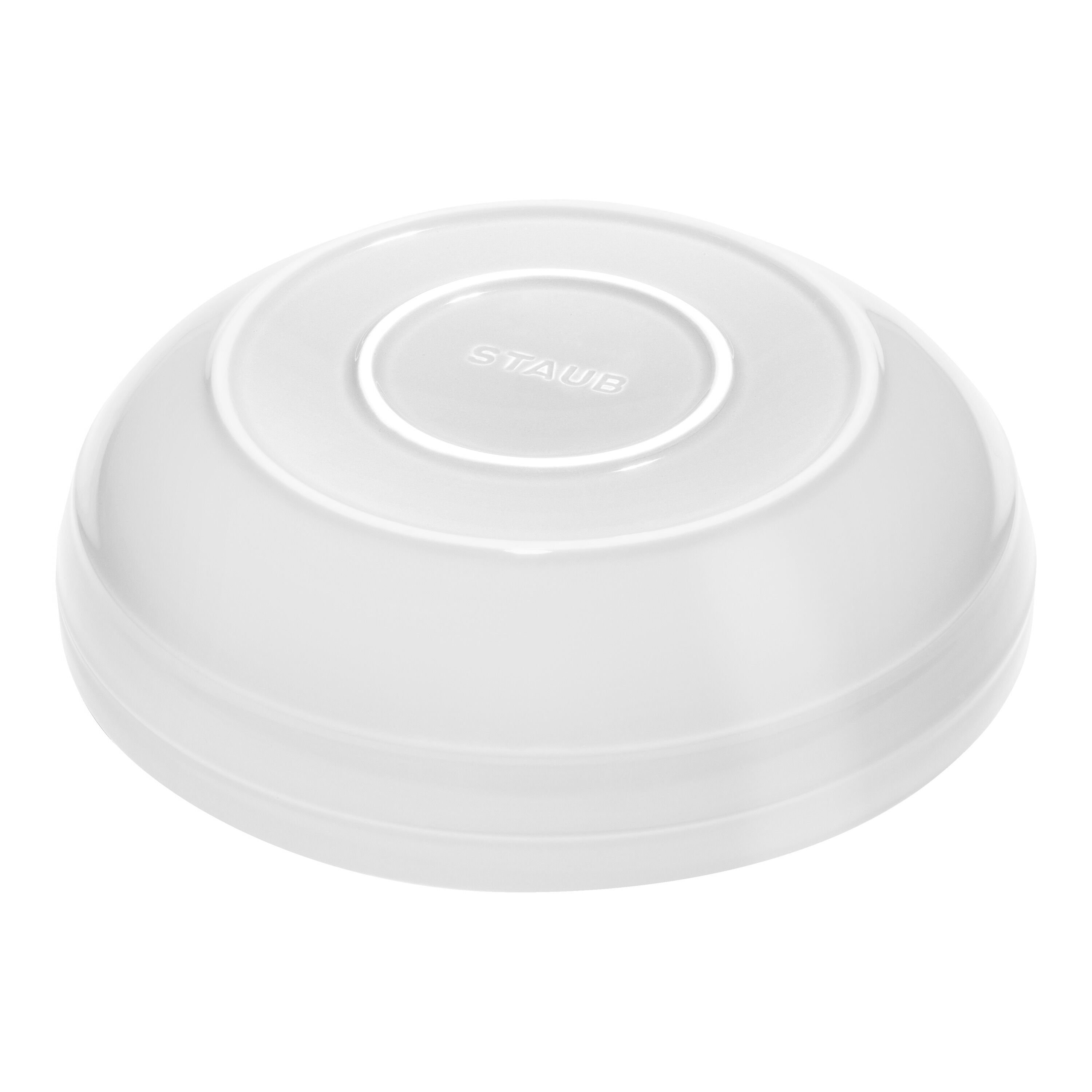 STAUB Ceramique 28 cm Ceramic Round Serving Bowl, White-1