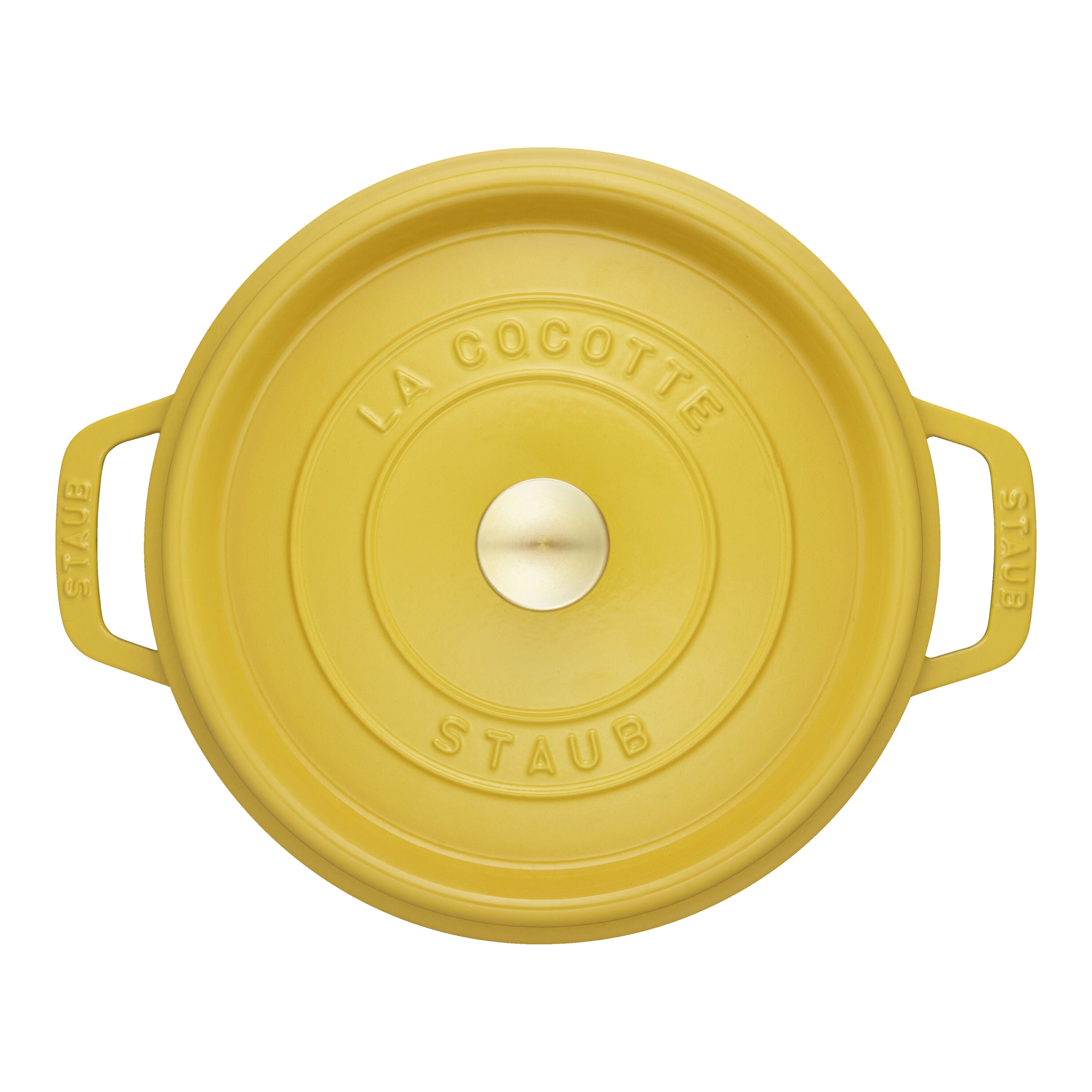 Staub La Cocotte 3.7 L Cast Iron Round Cocotte, Citron-2