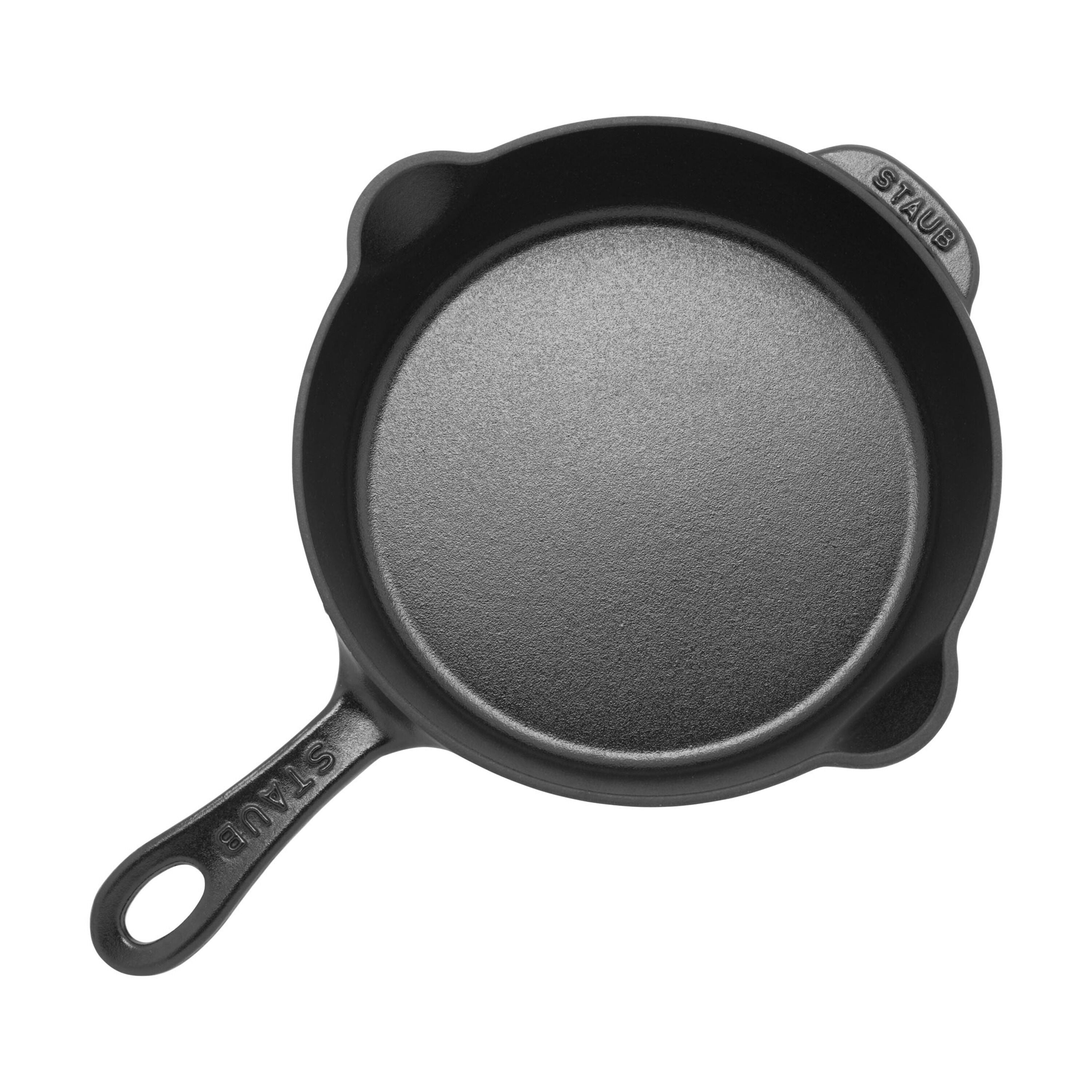 STAUB Pans 22 cm / 8.5 inch Cast Iron Traditional Deep Frypan, Black