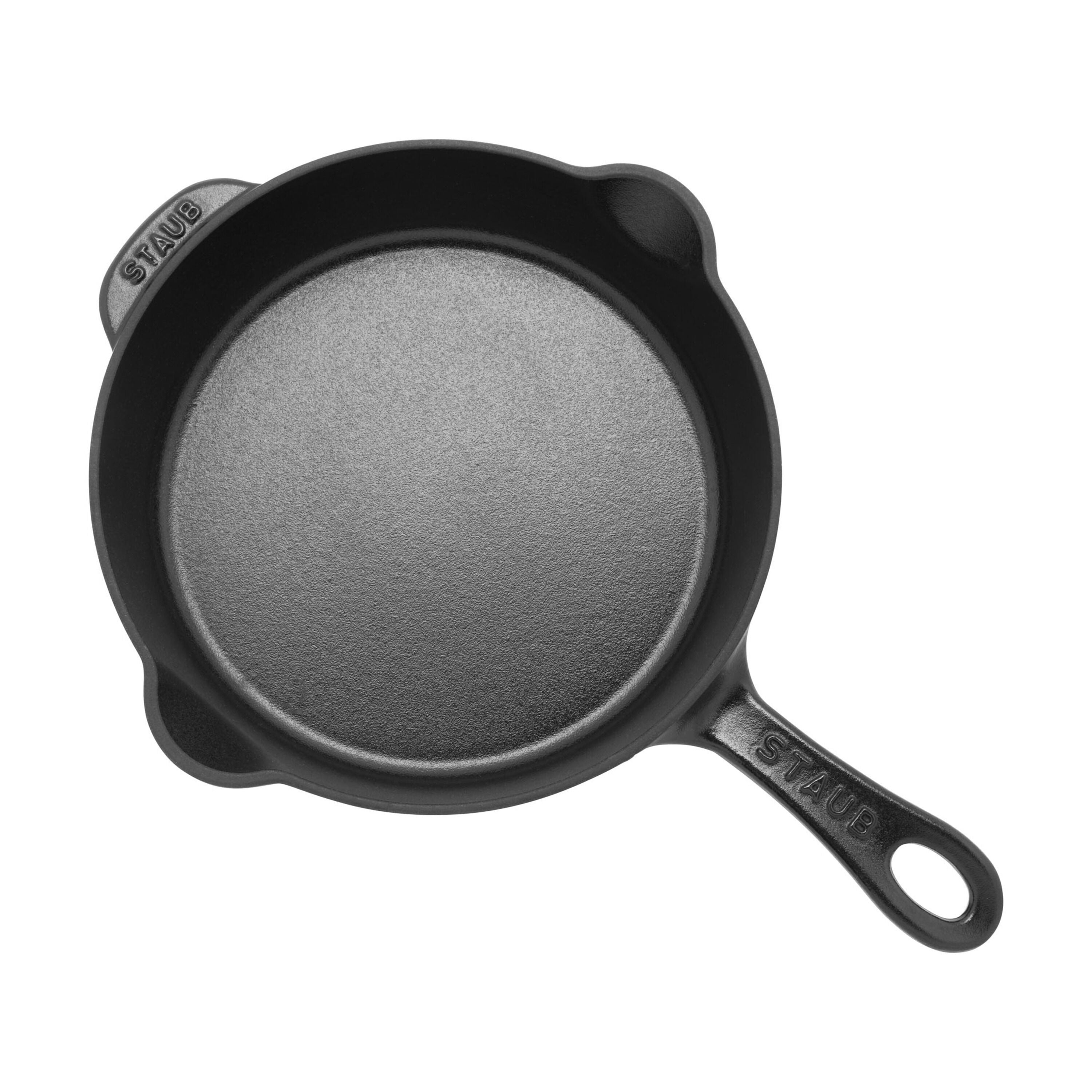STAUB Pans 22 cm / 8.5 inch Cast Iron Traditional Deep Frypan, Black