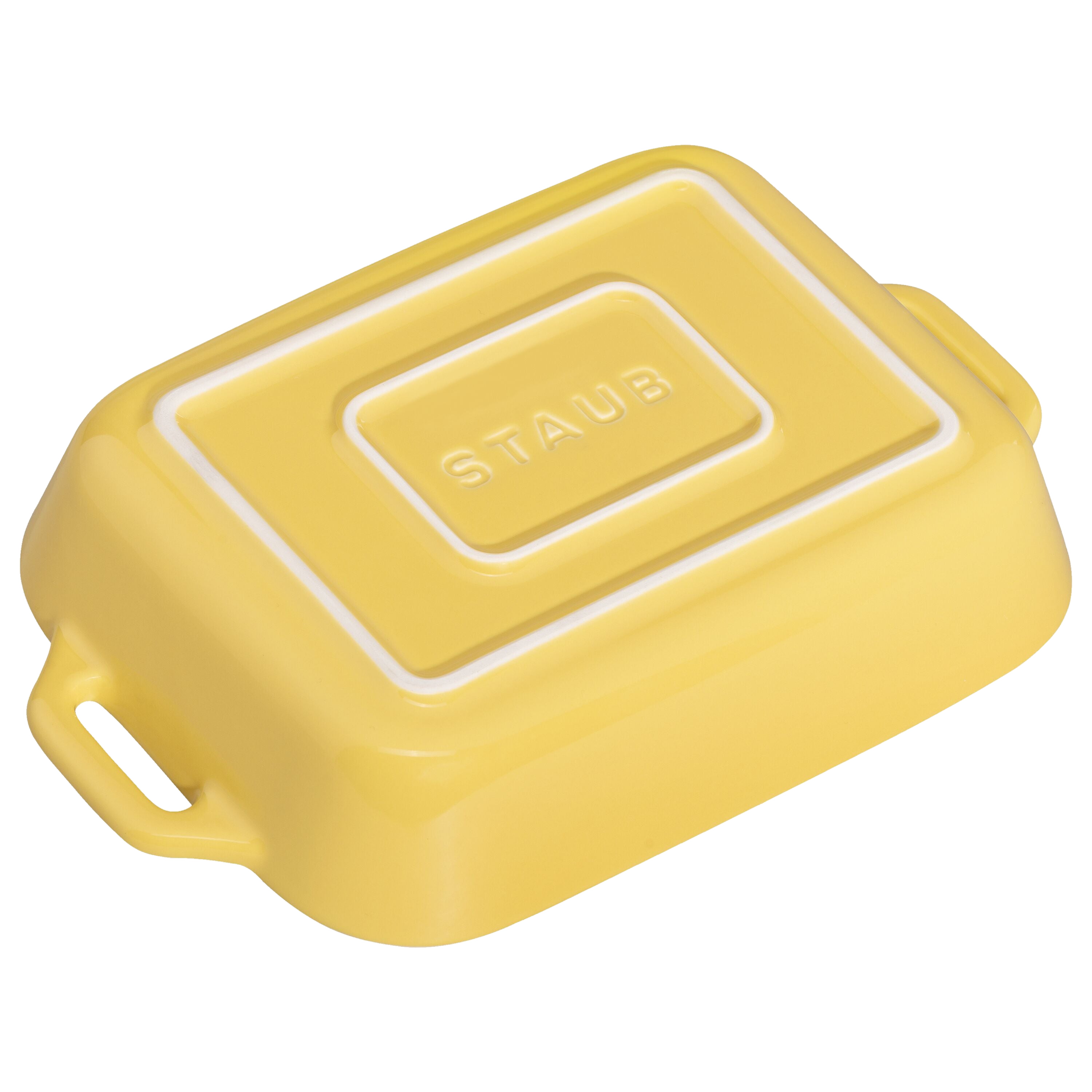 STAUB Ceramique Rectangular Baking Dish Set Citron 3 Piece-3