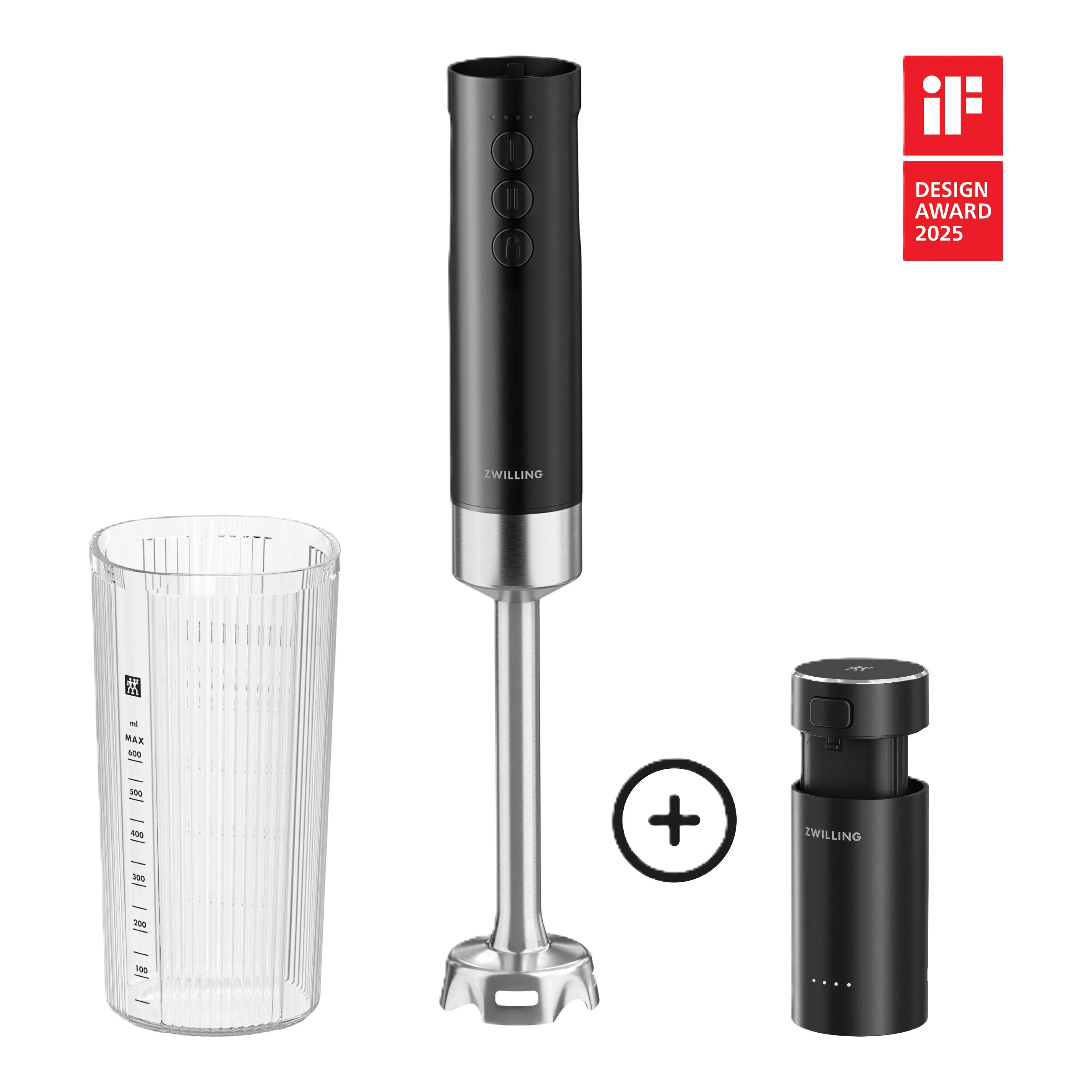 ZWILLING XTEND Cordless Hand Blender Starter Set, Starter Set Including Battery