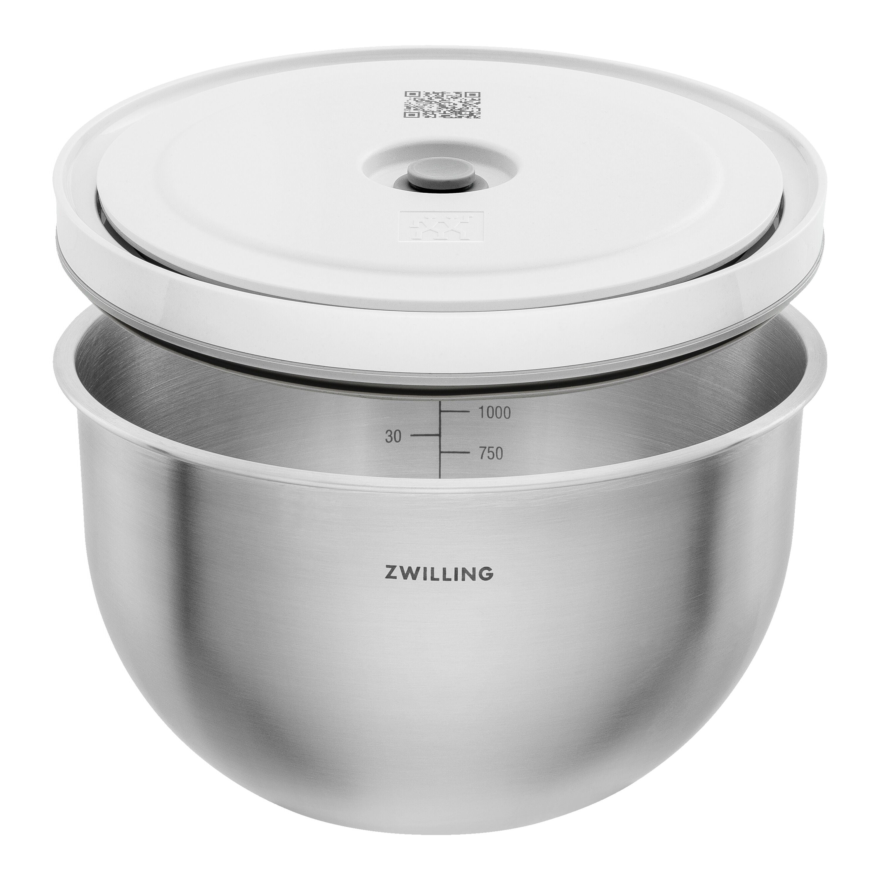 ZWILLING Fresh & Save BOWLS Vacuum Bowl M / 18 cm, Stainless Steel, Silver