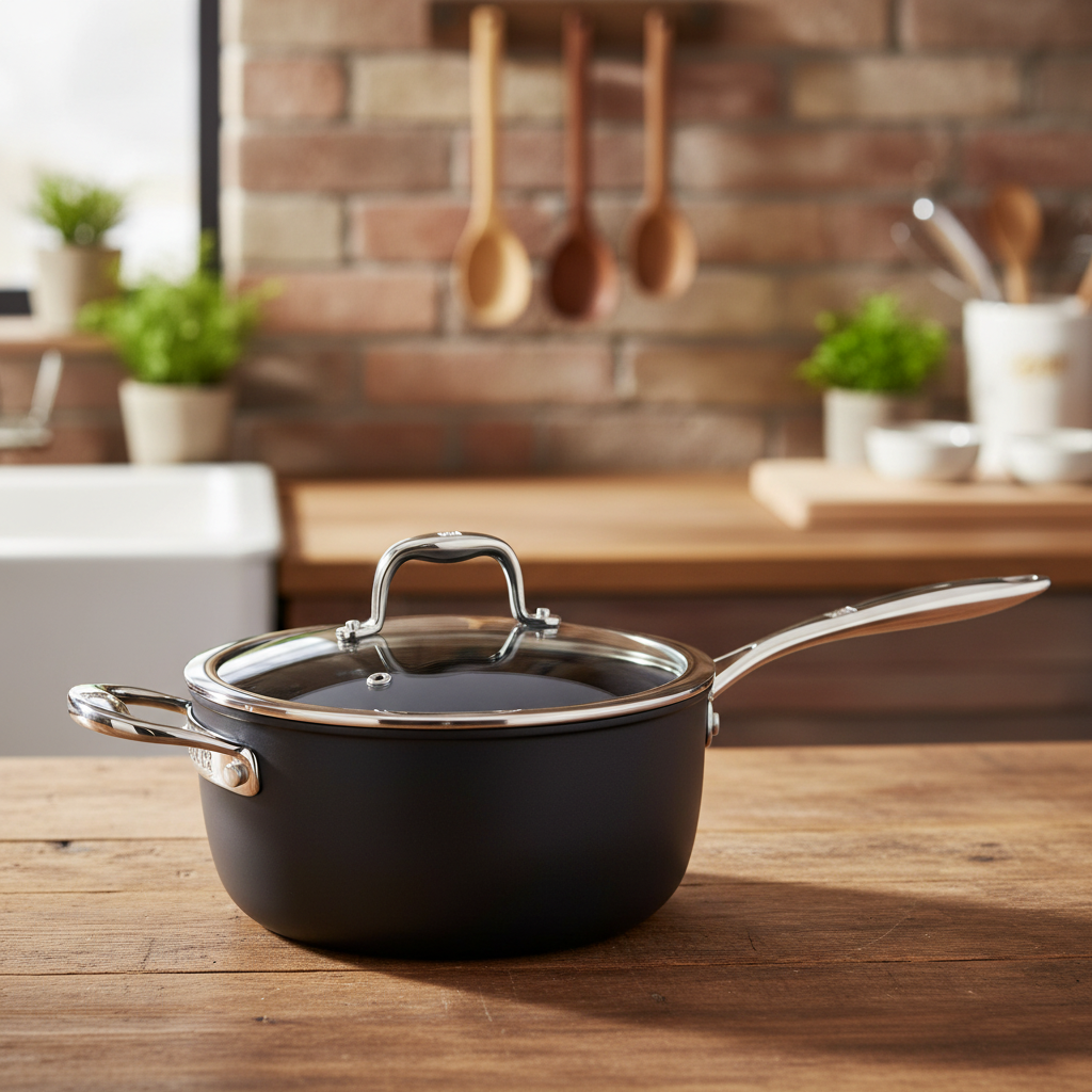 ZWILLING Forte Plus Sauce Pan With Lid, Aluminum, Ceramic Titanium