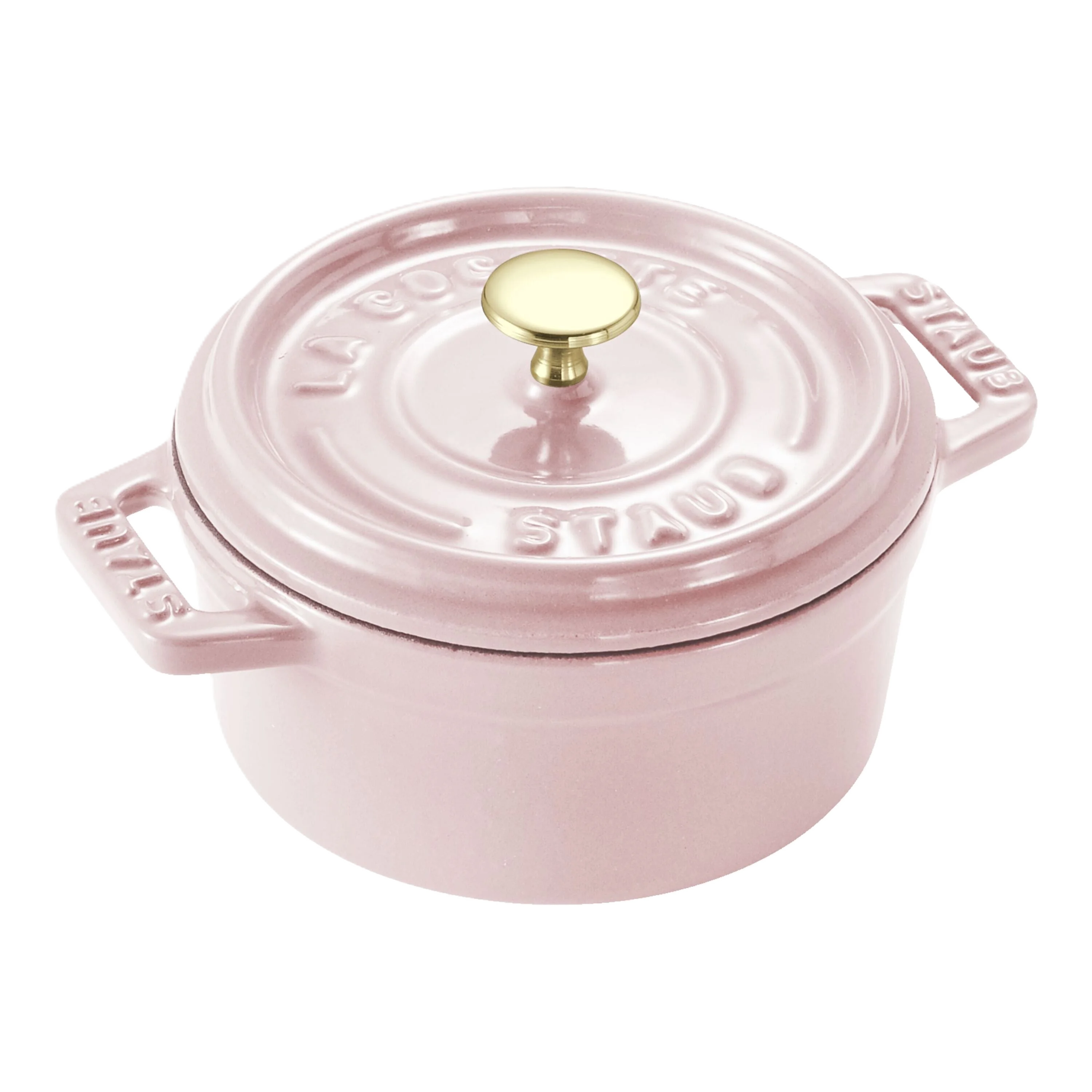 STAUB La Cocotte 250 ml Cast Iron Round Mini Cocotte, Sorbet Rose