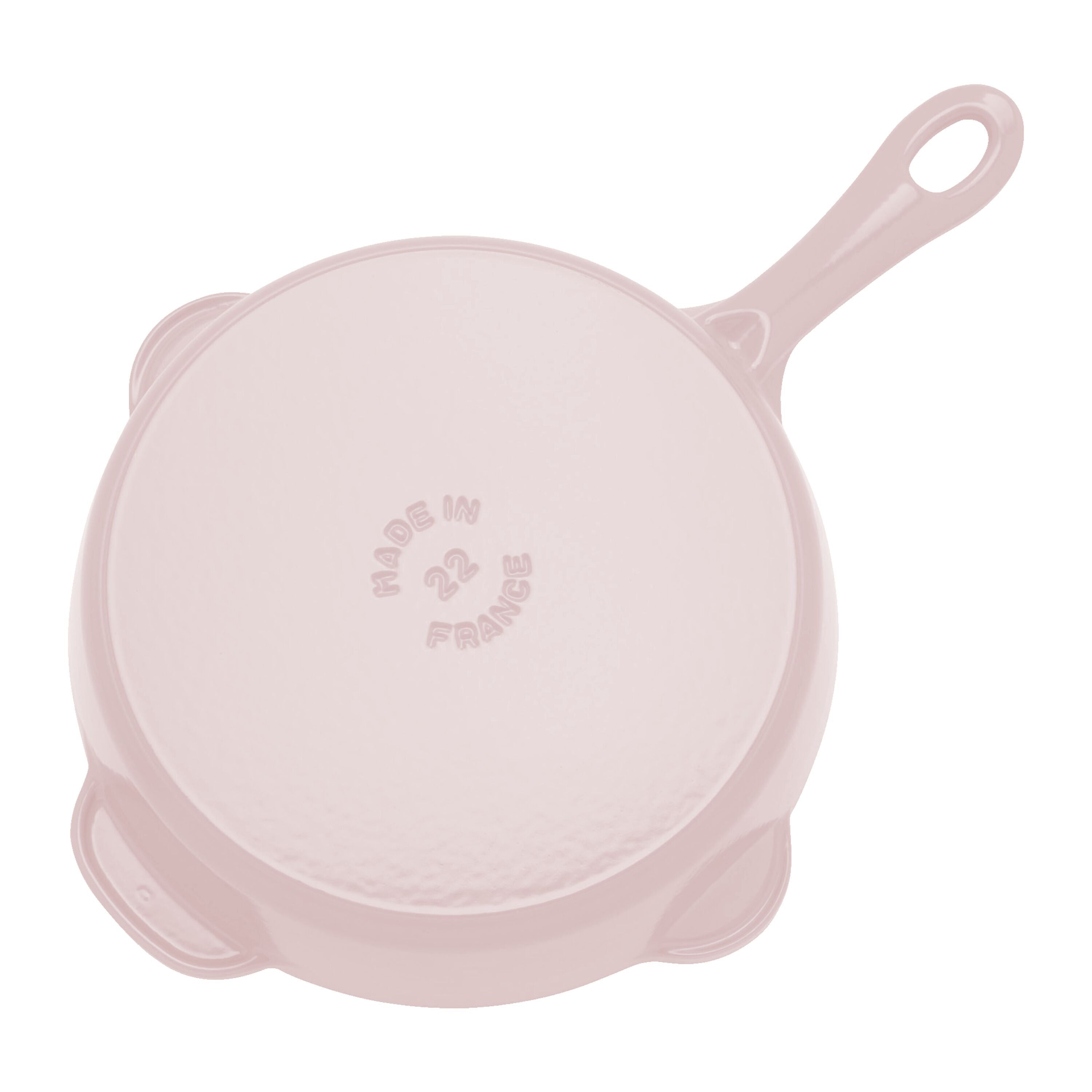 STAUB Pans 22 cm / 8.5 inch Cast Iron Traditional Deep Frypan, Sorbet Rose-2