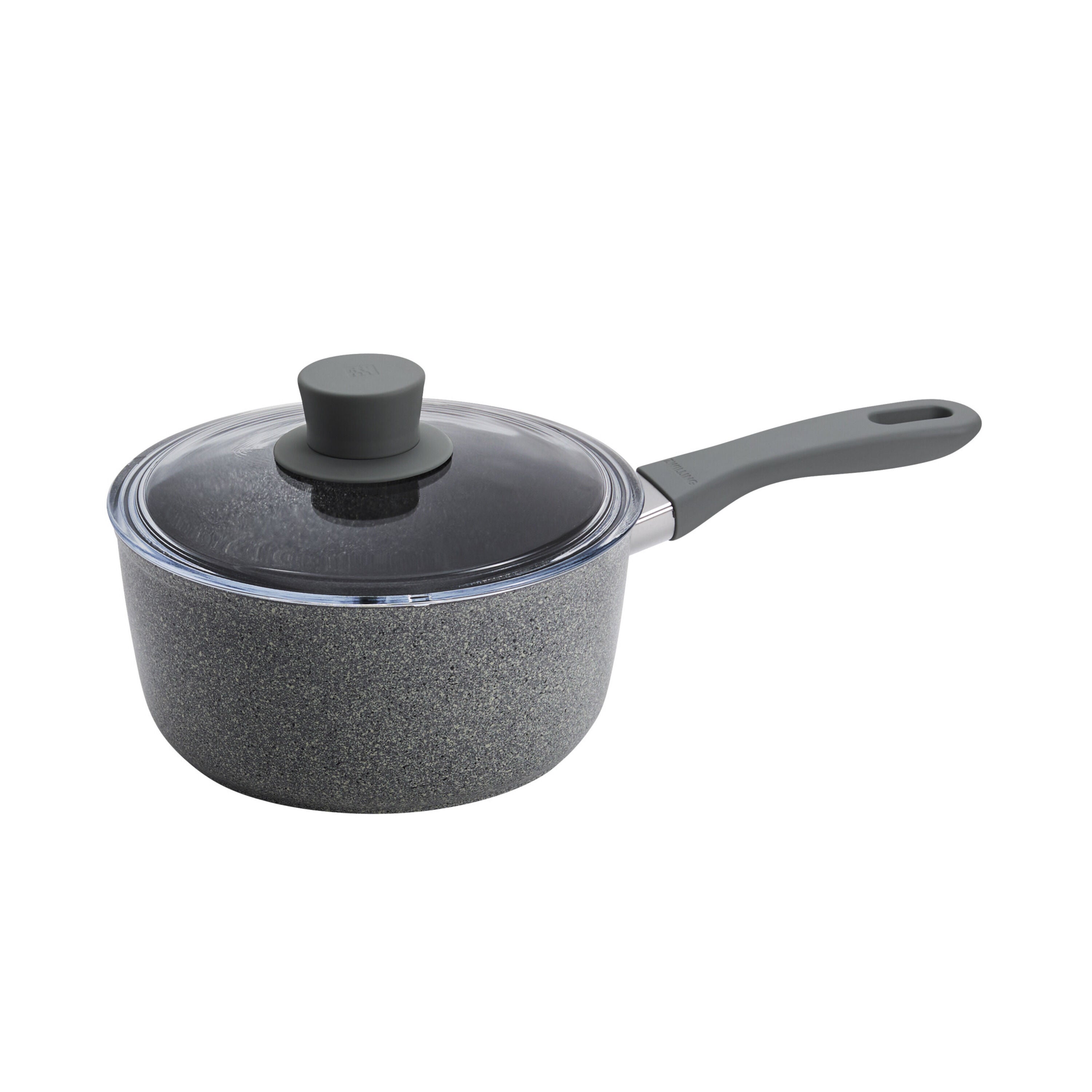 ZWILLING Parma Plus Ceramic 2.75 L Aluminum Round Sauce Pan With Lid, Grey