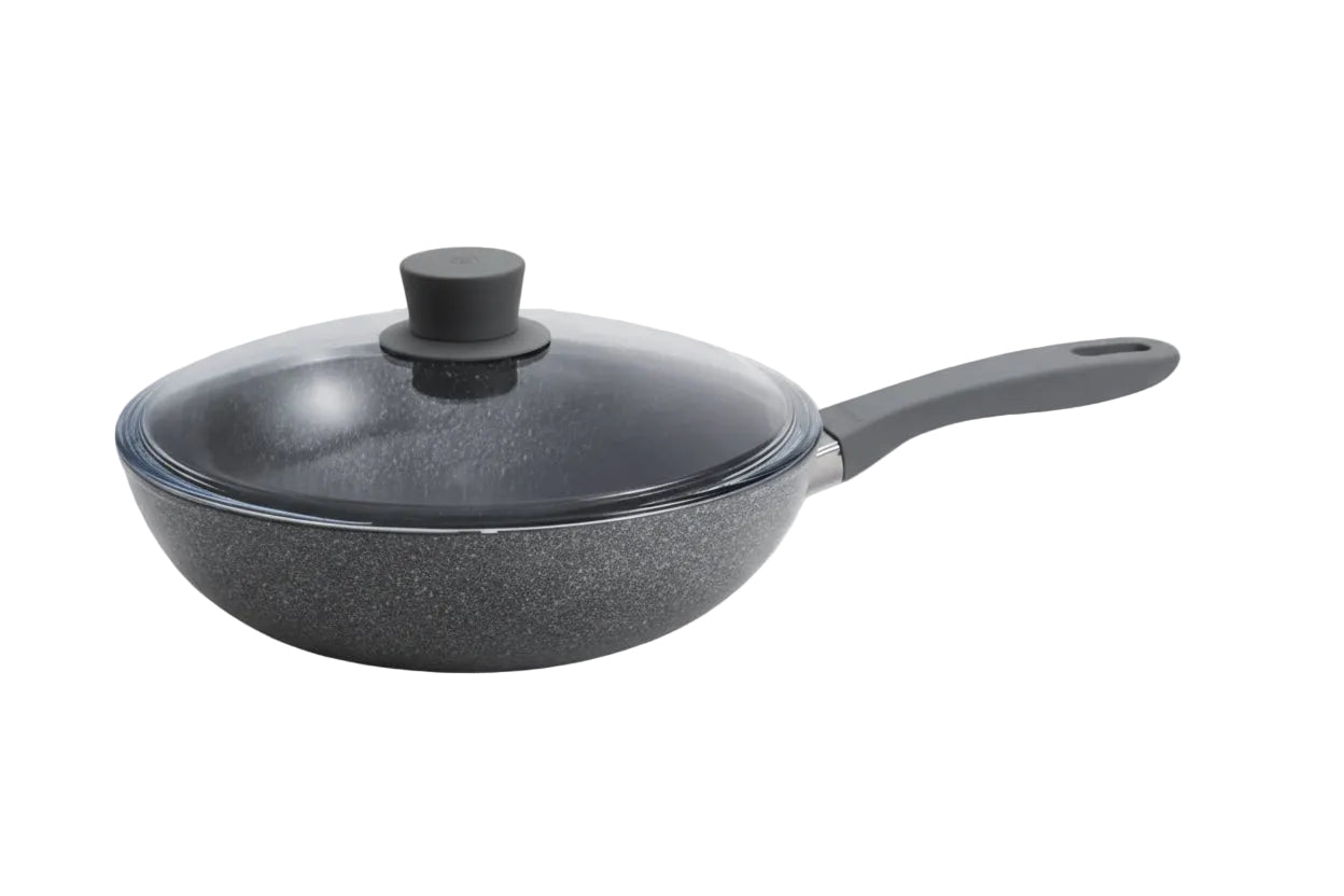 ZWILLING Parma Plus Ceramic 28 cm / 11 inch Aluminum Wok With Lid