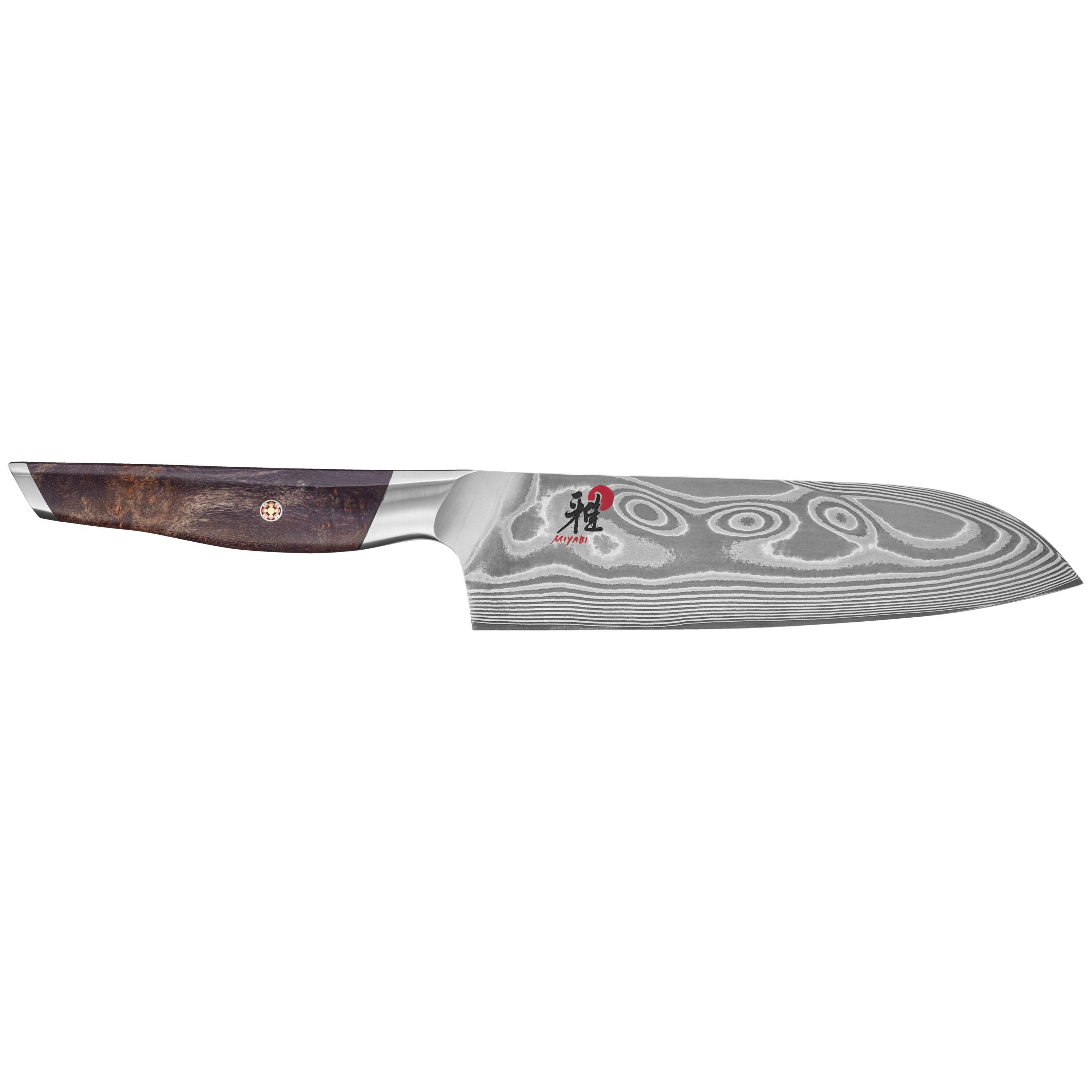 MIYABI IKI 7 inch, Santoku, Brown