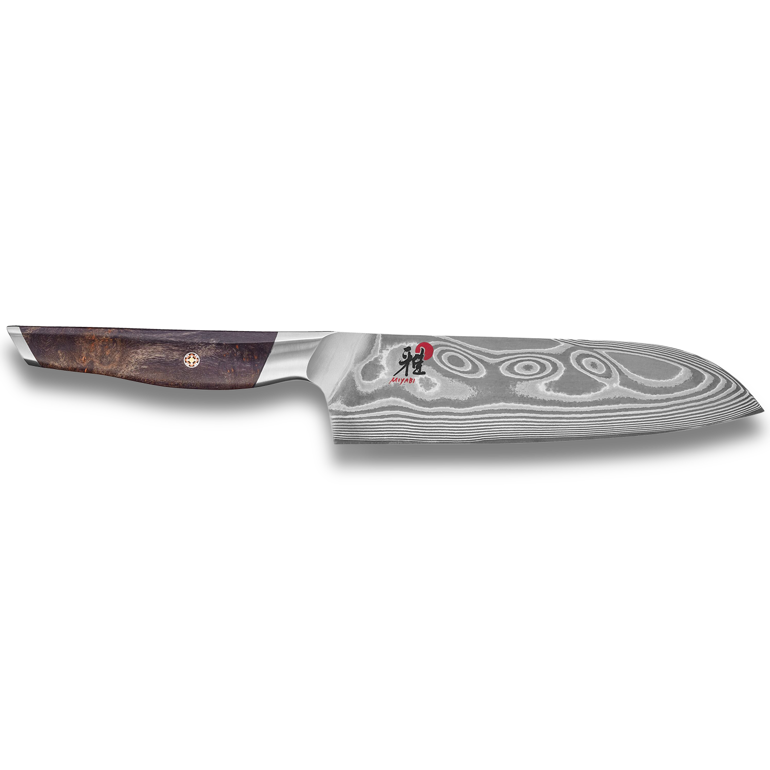 MIYABI IKI 7 inch, Santoku, Brown