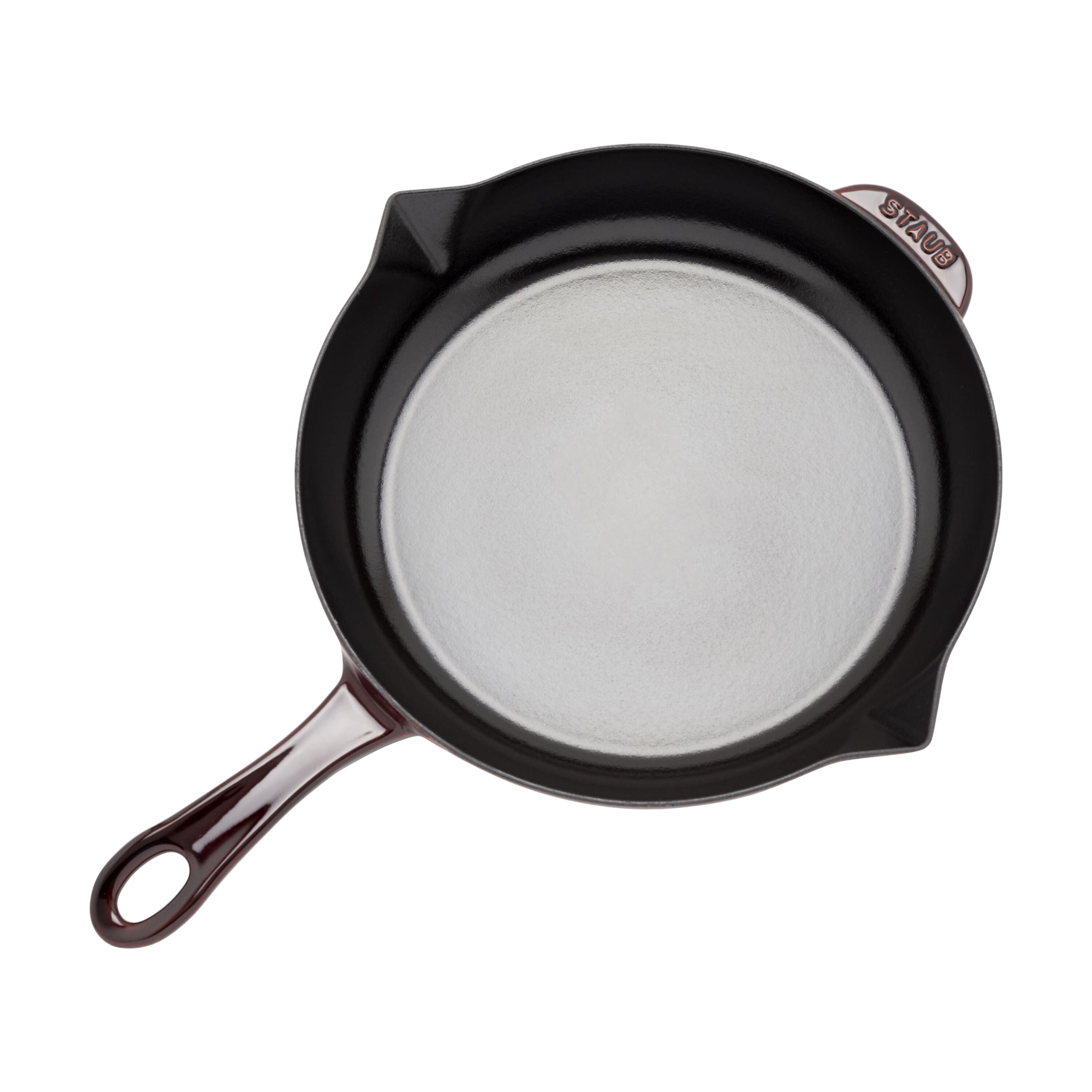 STAUB Pans 26 cm / 10 inch Cast Iron Frying Pan, Grenadine-Red-2