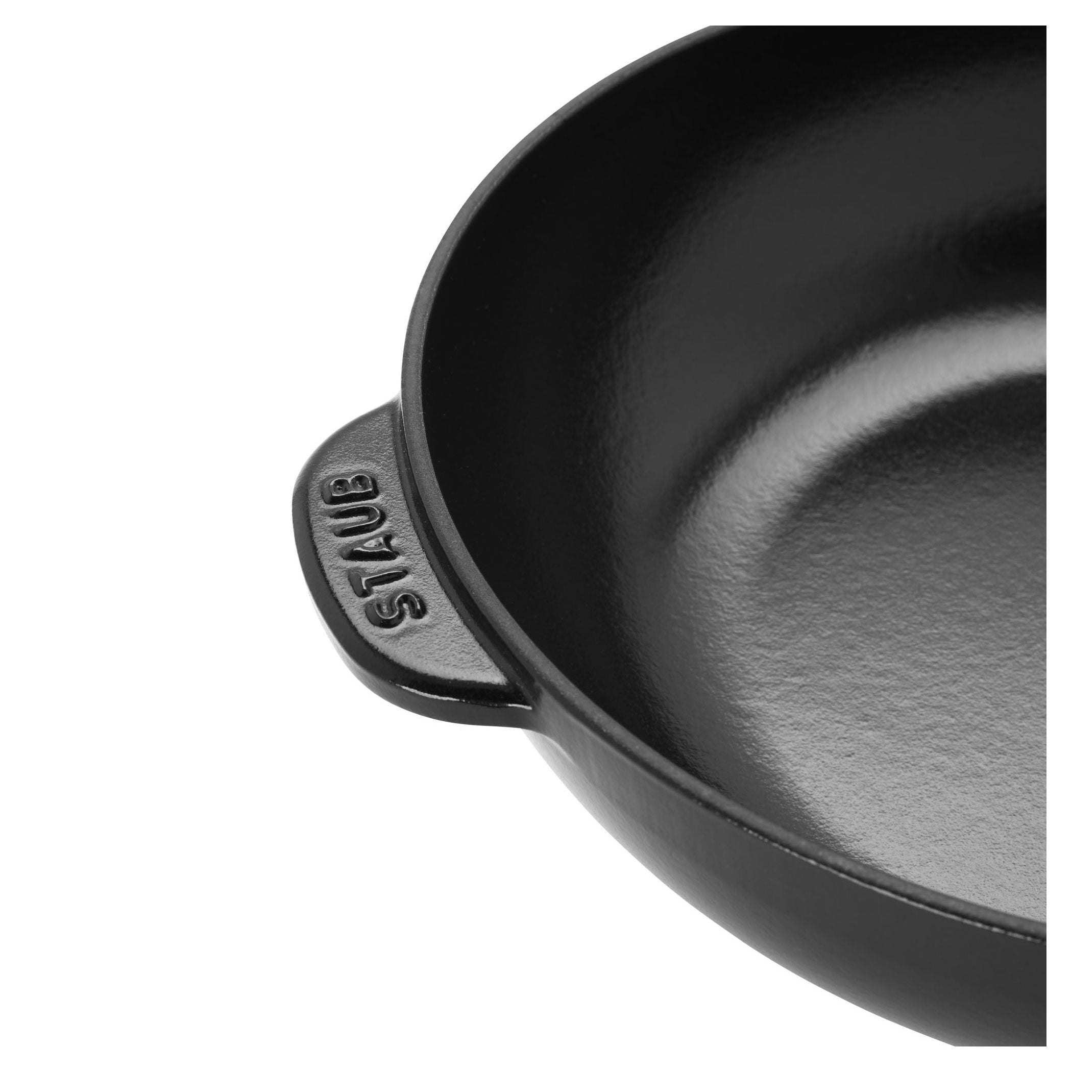 STAUB Pans 26 cm / 10 inch Cast Iron Daily Pan With Glass Lid, Black-2