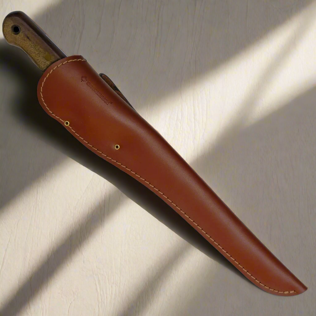 Regular Line Fillet Knife & Leather Sheath 8" Blade