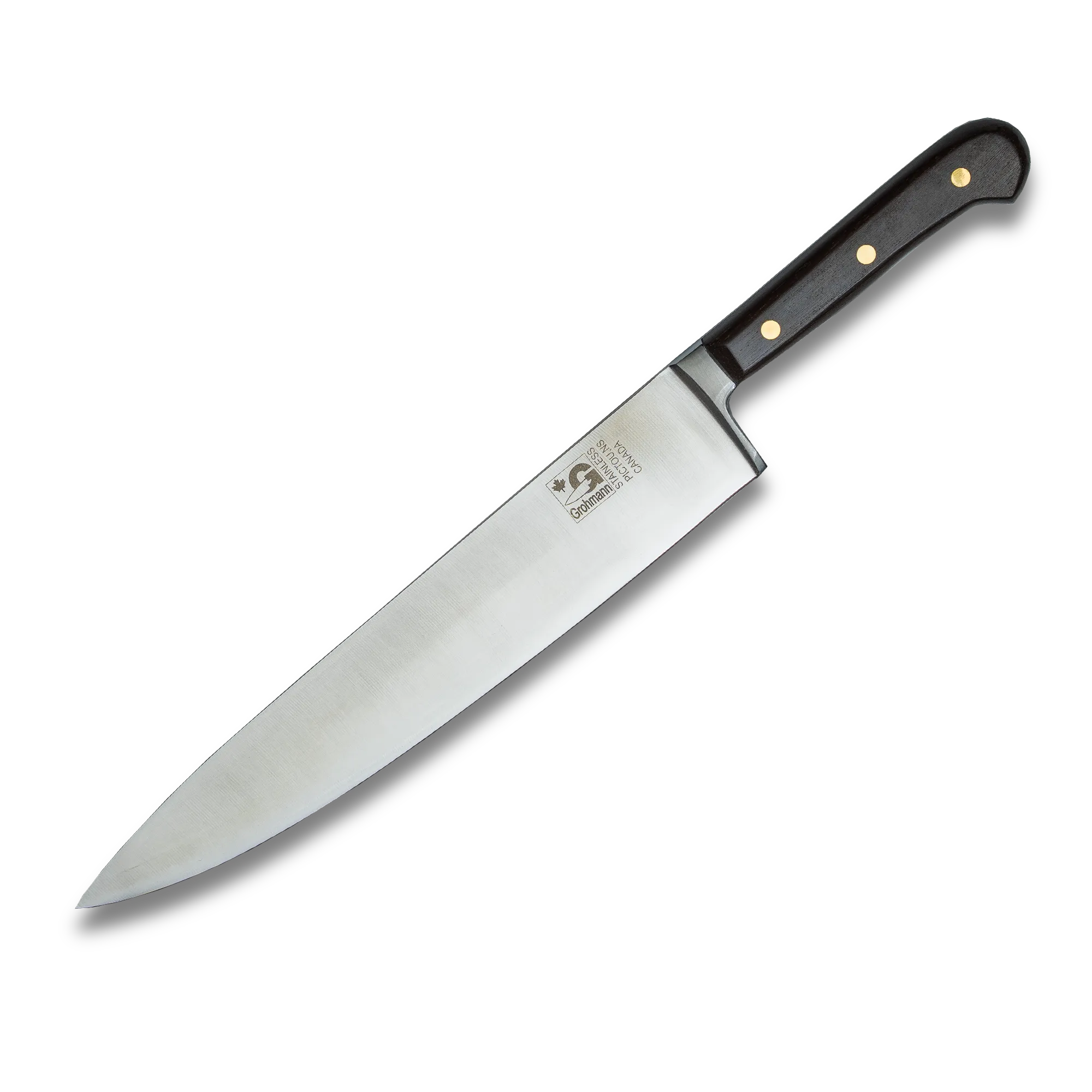 Grohmann Forged Heavy Chef Knife, 10-Inch Blade – Handcrafted in Canada