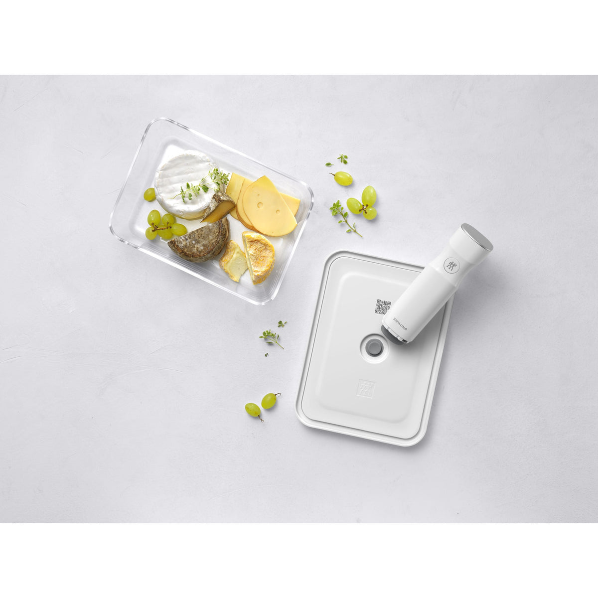 ZWILLING Fresh & Save Vacuum Fridge Box, Glass, Grey