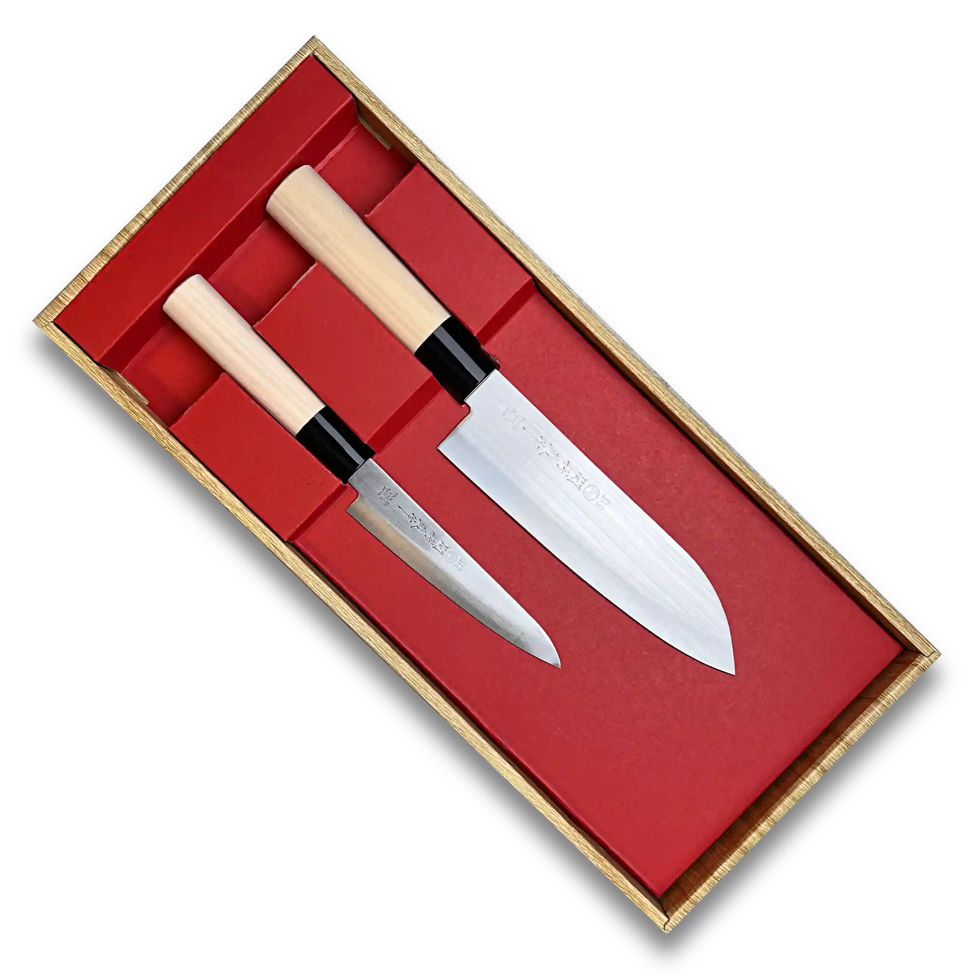 Two Piece Knife Set Santoku and Petty Knife - Made in Japan