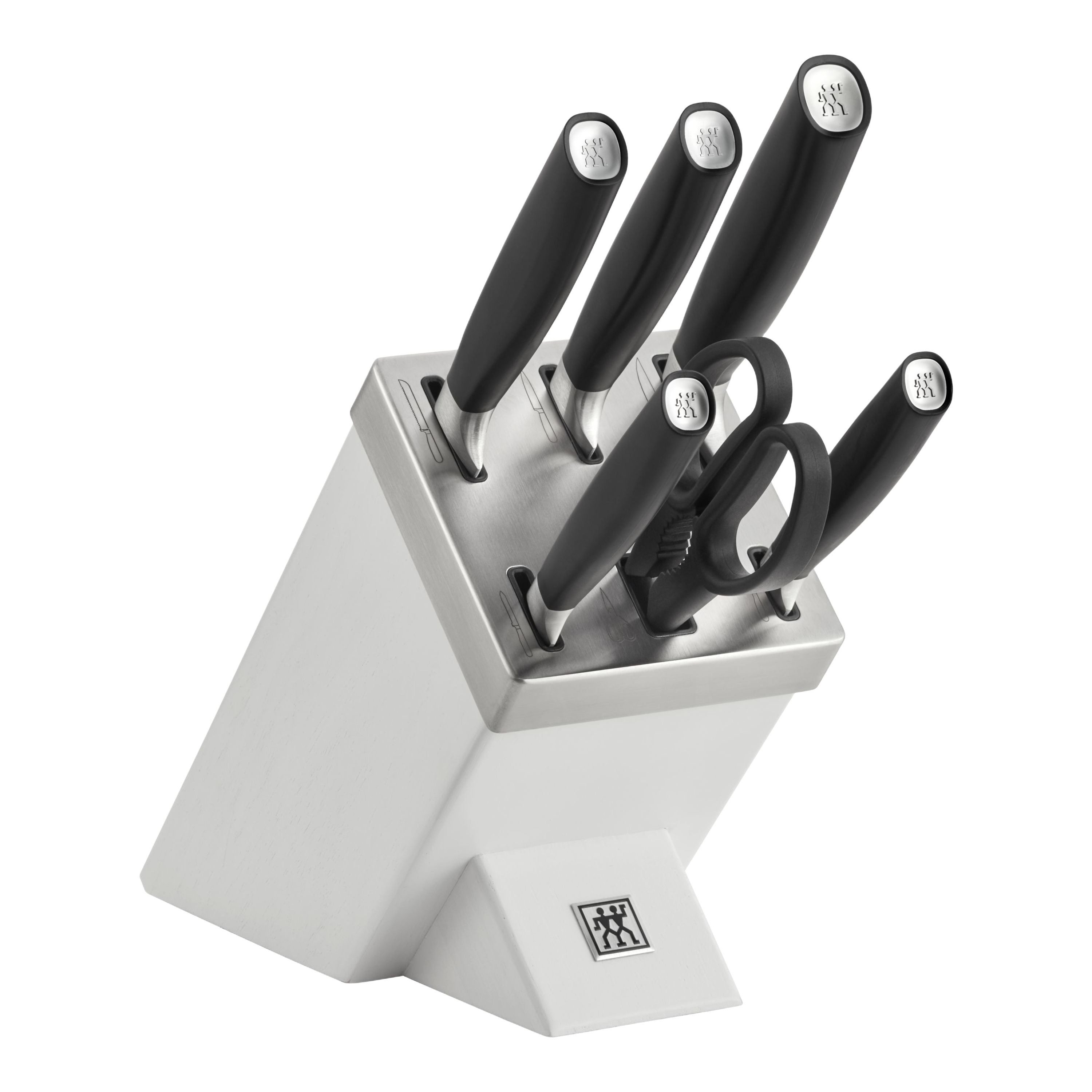 ZWILLING All * Star 7 Piece Knife Block Set, Silver-0