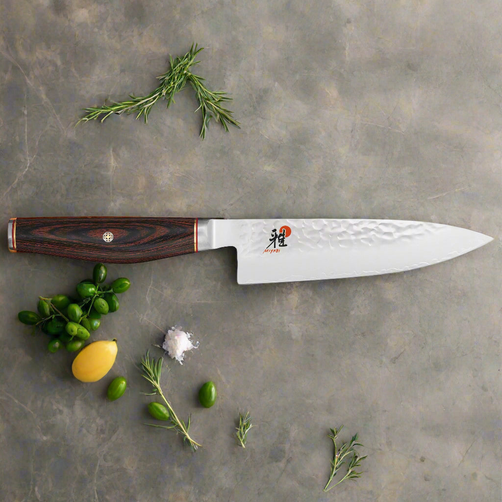 MIYABI 6000 MCT 6 inch Gyutoh, Brown