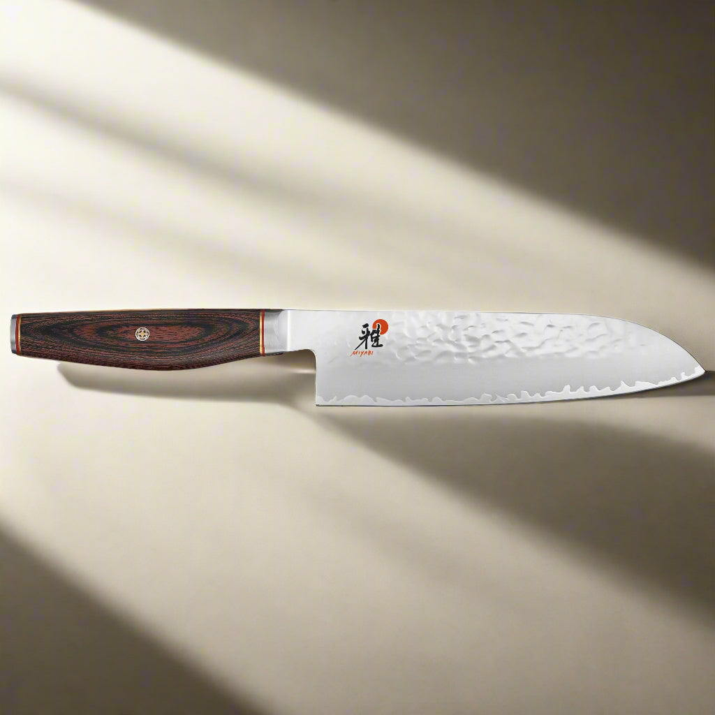 MIYABI 6000 MCT 7 inch Santoku, Brown