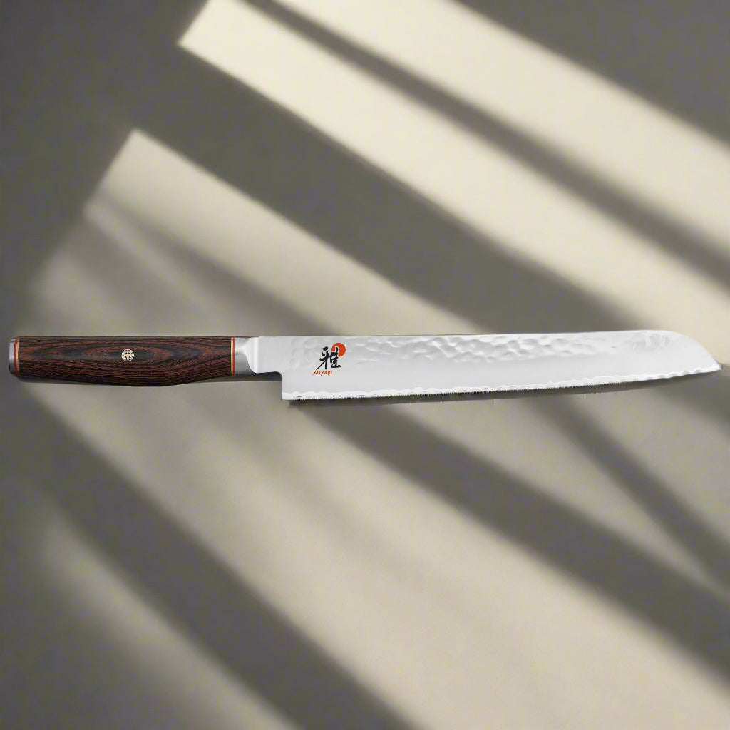 MIYABI 6000 MCT 9 inch Bread Knife, Brown