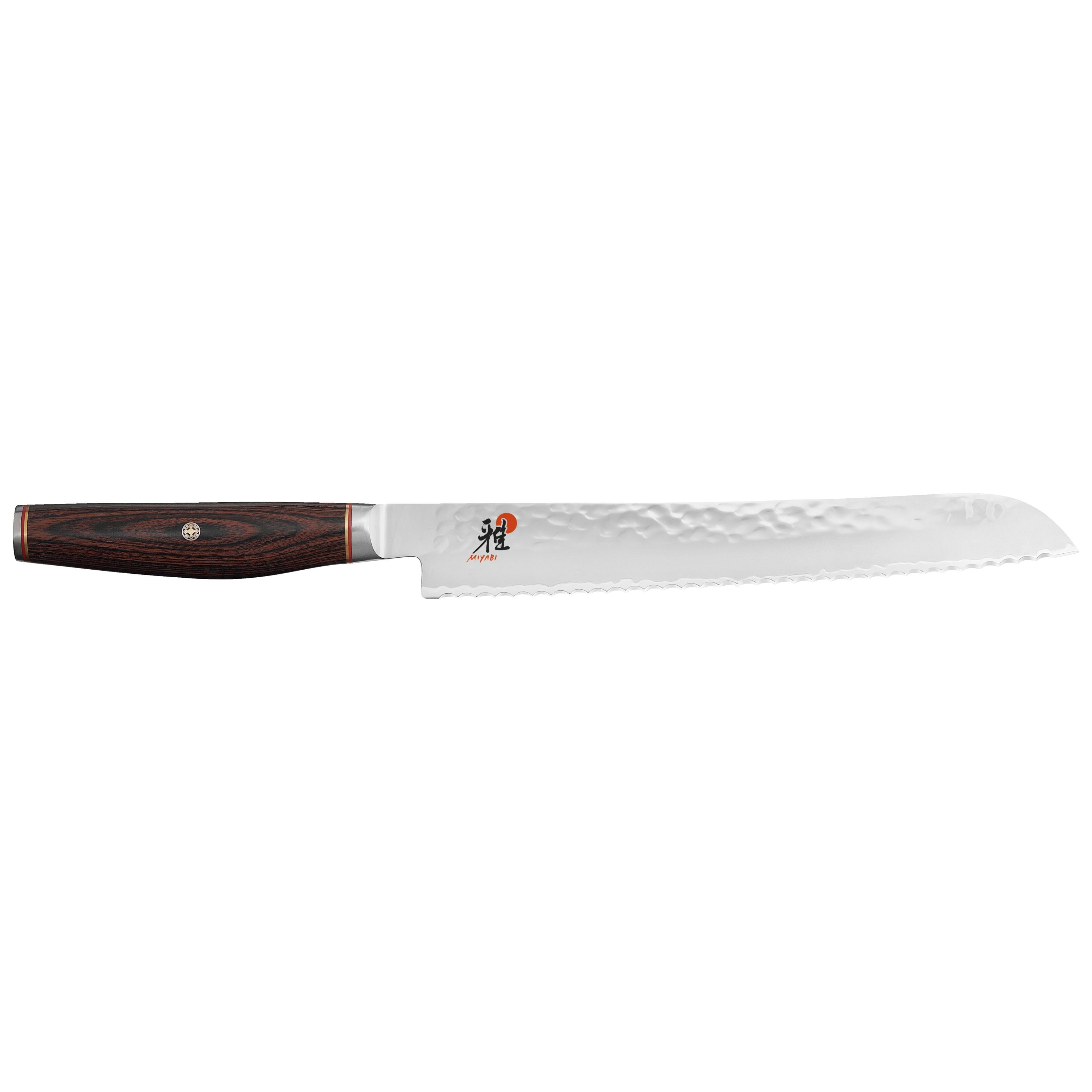 MIYABI 6000 MCT 9 inch Bread Knife, Brown