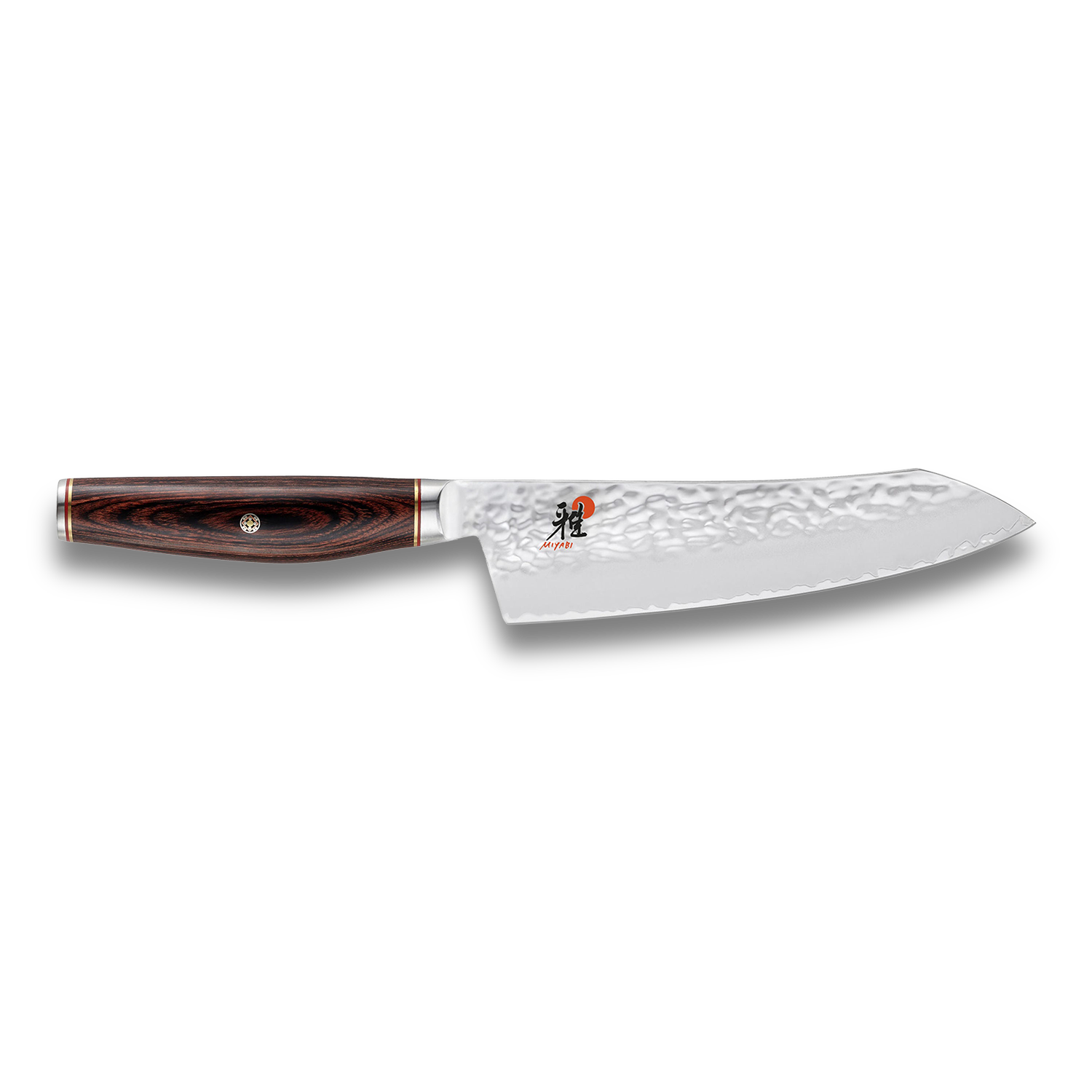 MIYABI 6000 MCT 7 inch Rocking Santoku, Brown