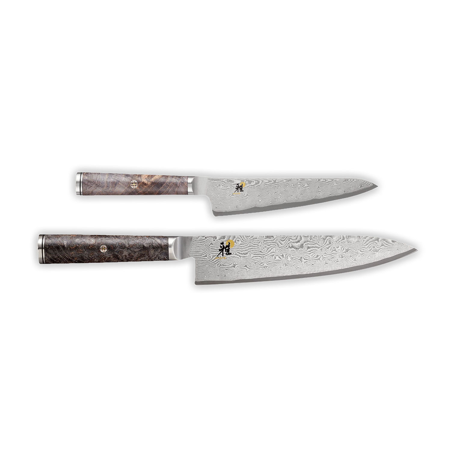 MIYABI 5000 MCD 67 2 Piece Santoku And Prep Knife Set, Brown