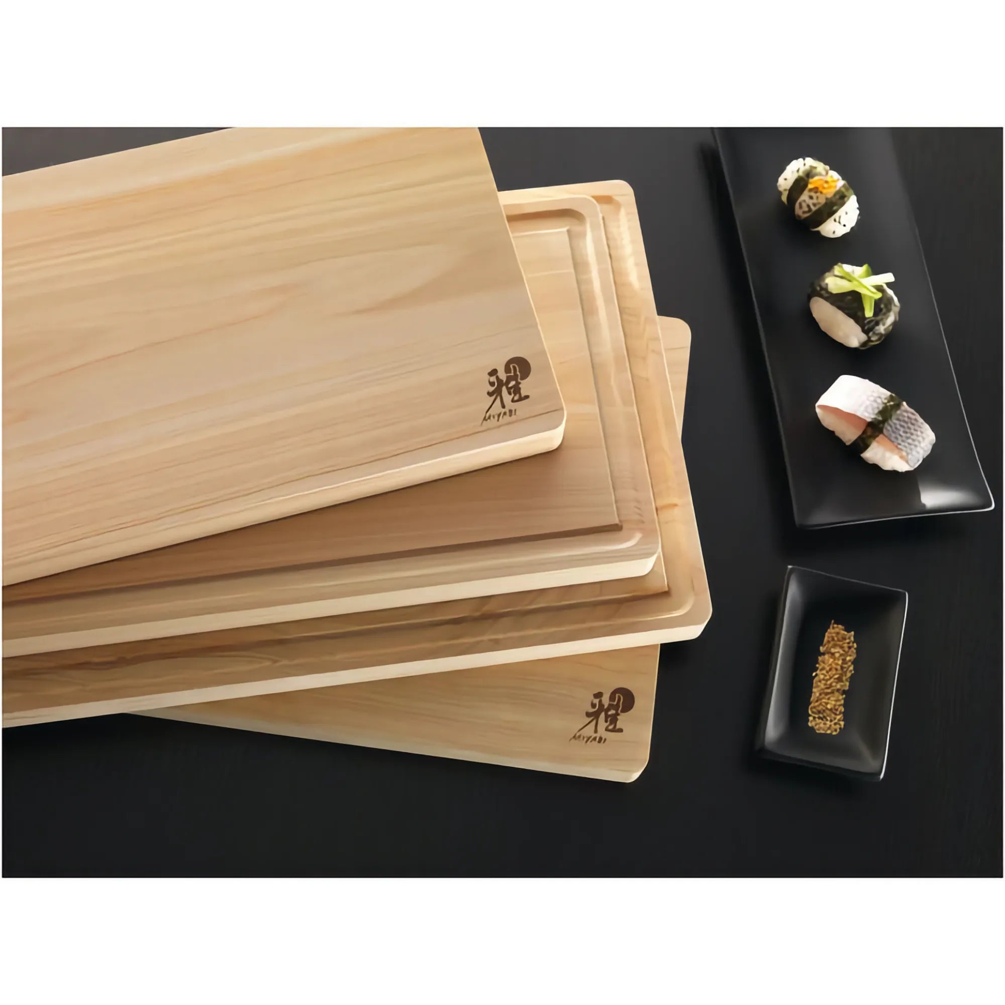 MIYABI Hinoki Cutting Board - 35 x 20 cm | Durable, Antibacterial Japanese Cypress