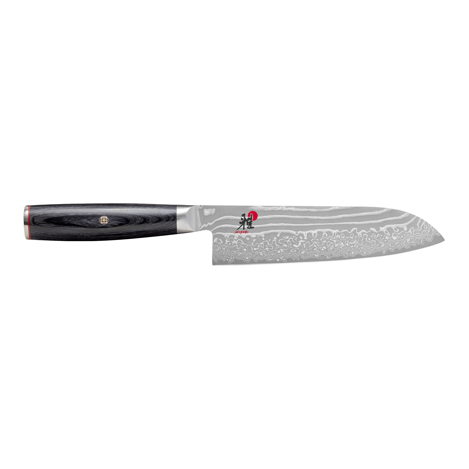 Miyabi Kaizen II 5000FCD 7″ Santoku – FC61 Core, 48‑Layer Damascus, D‑Shape Pakkawood Handle