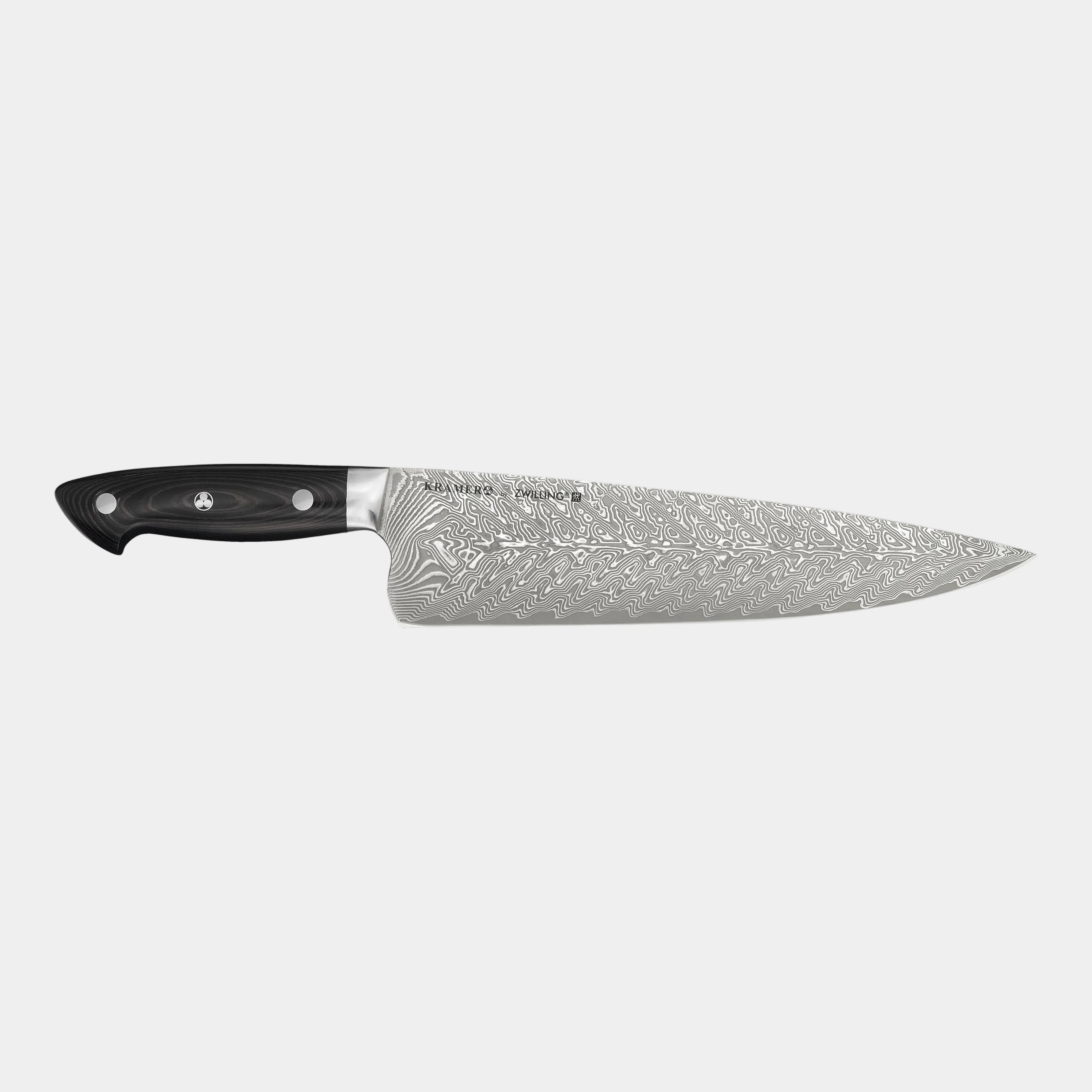 Side view of a black Knife on a white background