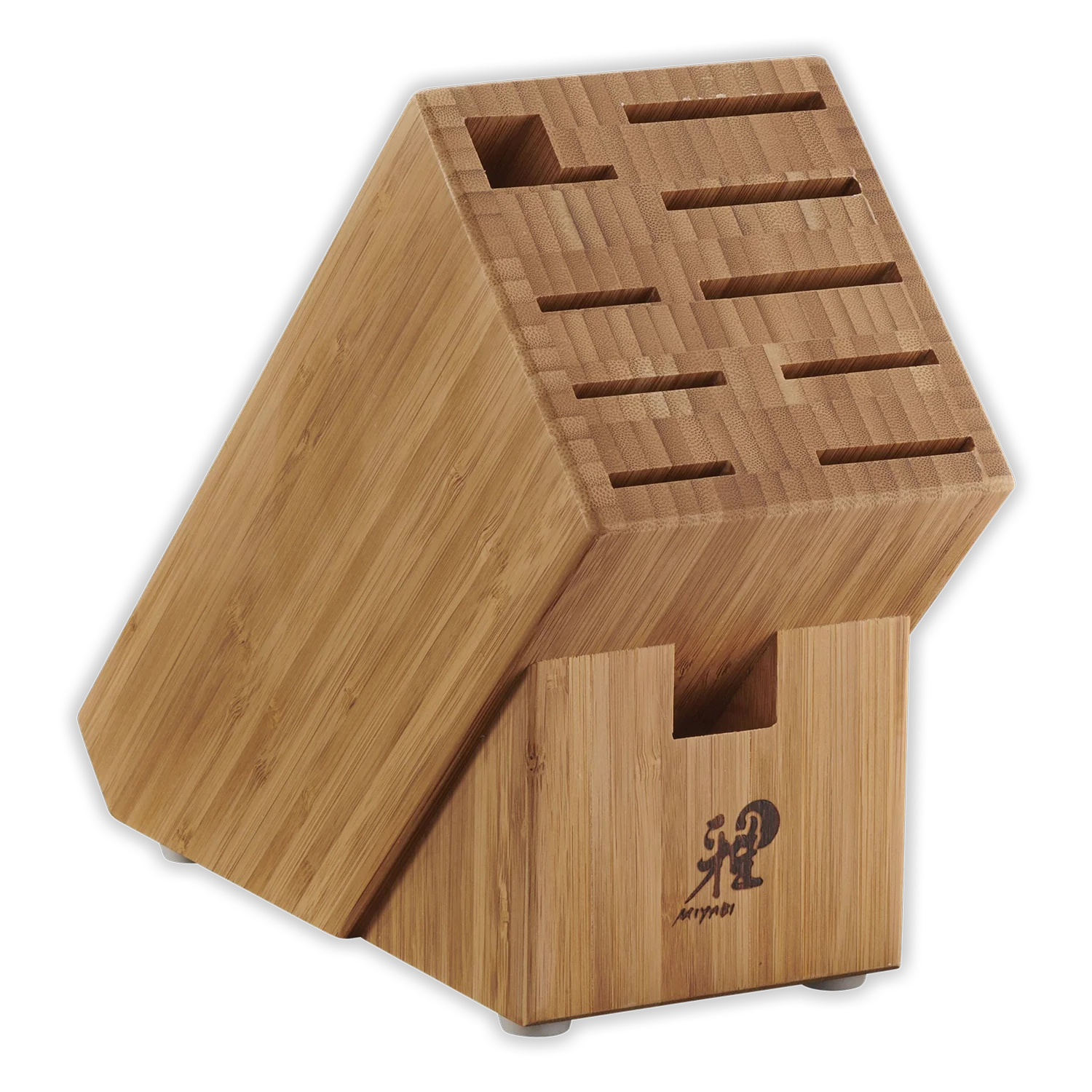 MIYABI Knife Block Empty, Bamboo
