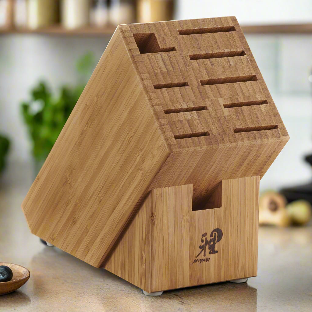 MIYABI Knife Block Empty, Bamboo