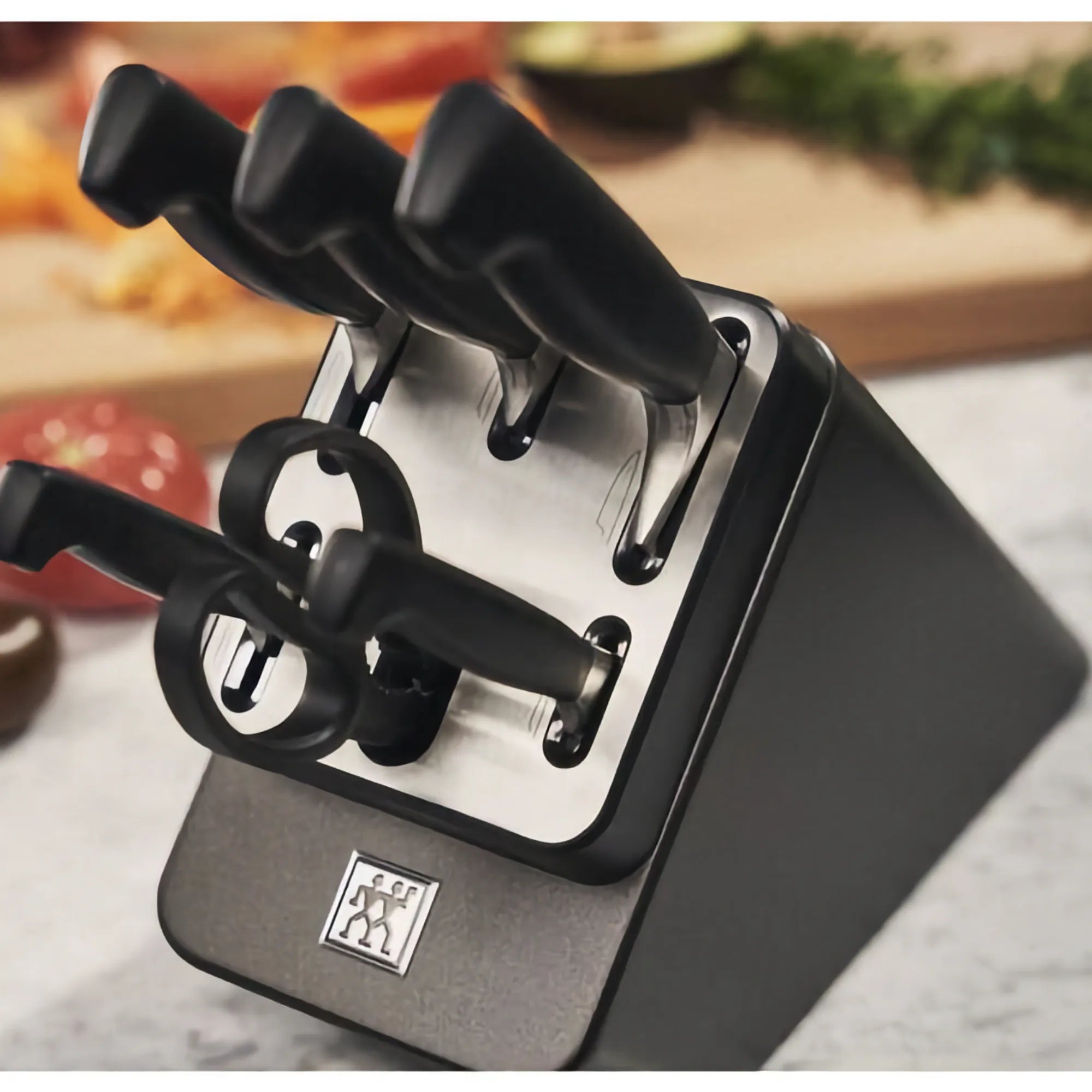 ZWILLING 7-Piece Knife Block Set with Sharpening Function – Stylish Anthracite Design, Made in Germany