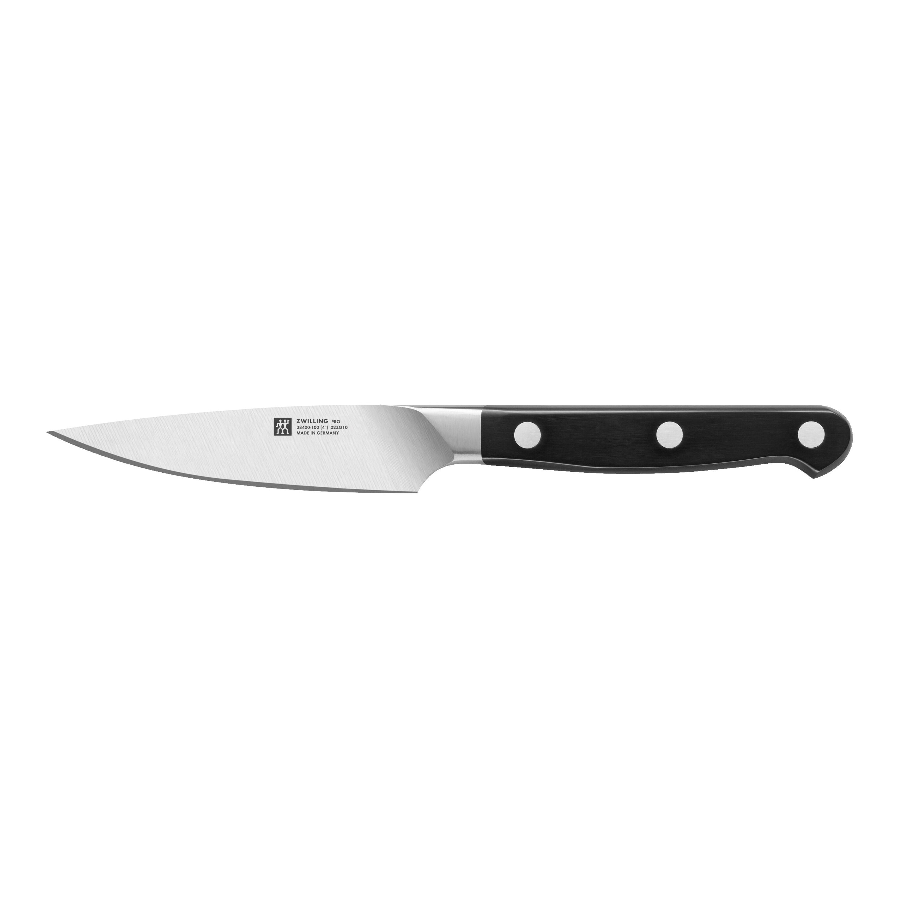 ZWILLING Pro 7 Piece, Knife Block Set, Bamboo - A high-quality kitchen knife with a sleek black handle.