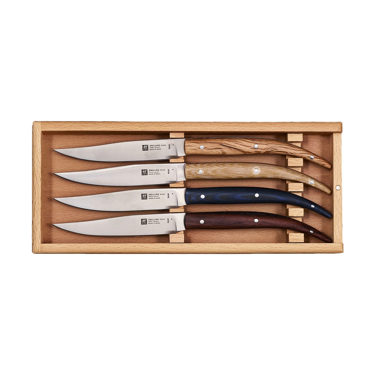 ZWILLING Steak-Sets 4 Piece Toro Steak Knives, Brown