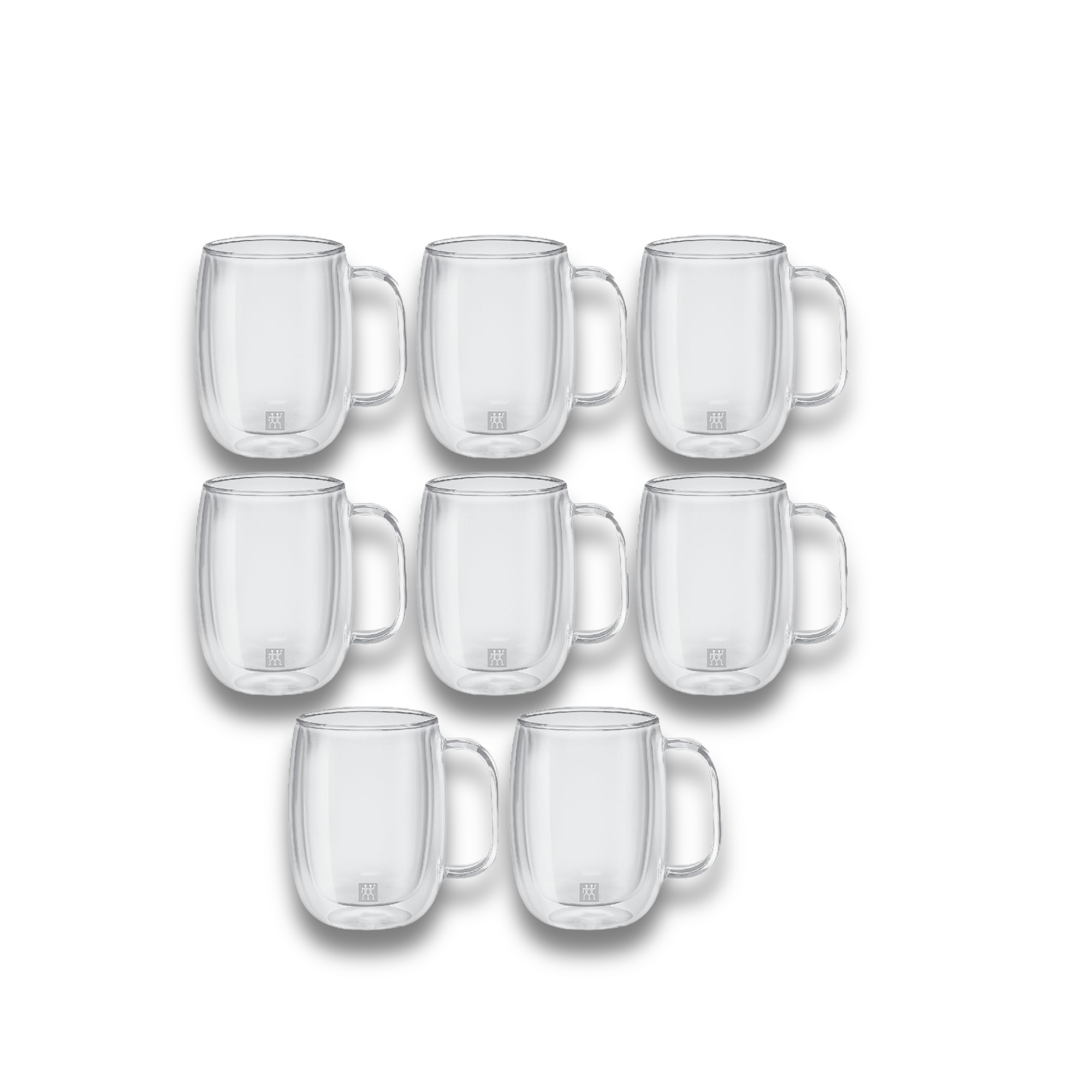 ZWILLING Sorrento Plus 8 Piece Coffee Mug Set - Value Pack, Transparent