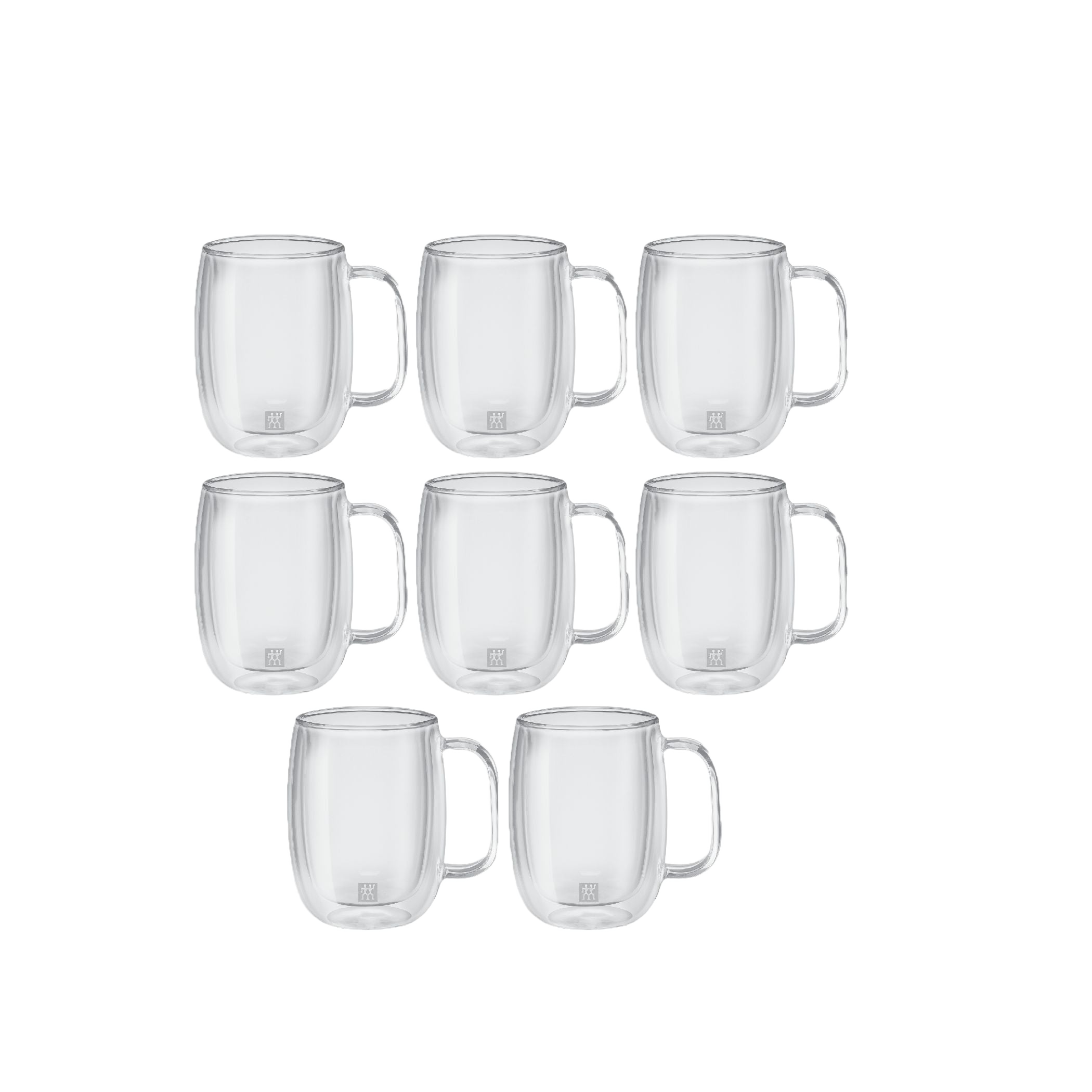 ZWILLING Sorrento Plus 8 Piece Coffee Mug Set - Value Pack, Transparent-1