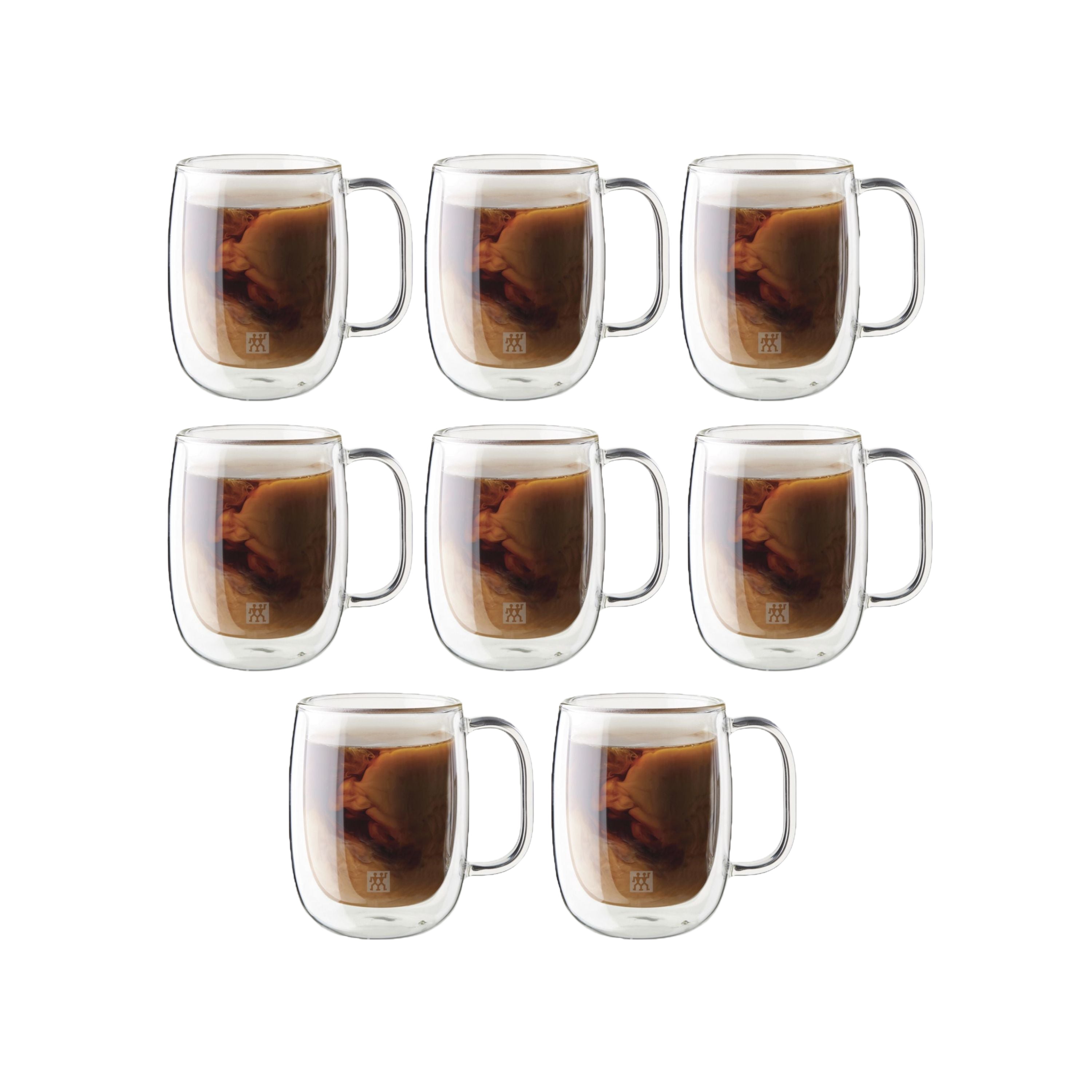 ZWILLING Sorrento Plus 8 Piece Coffee Mug Set - Value Pack, Transparent-0