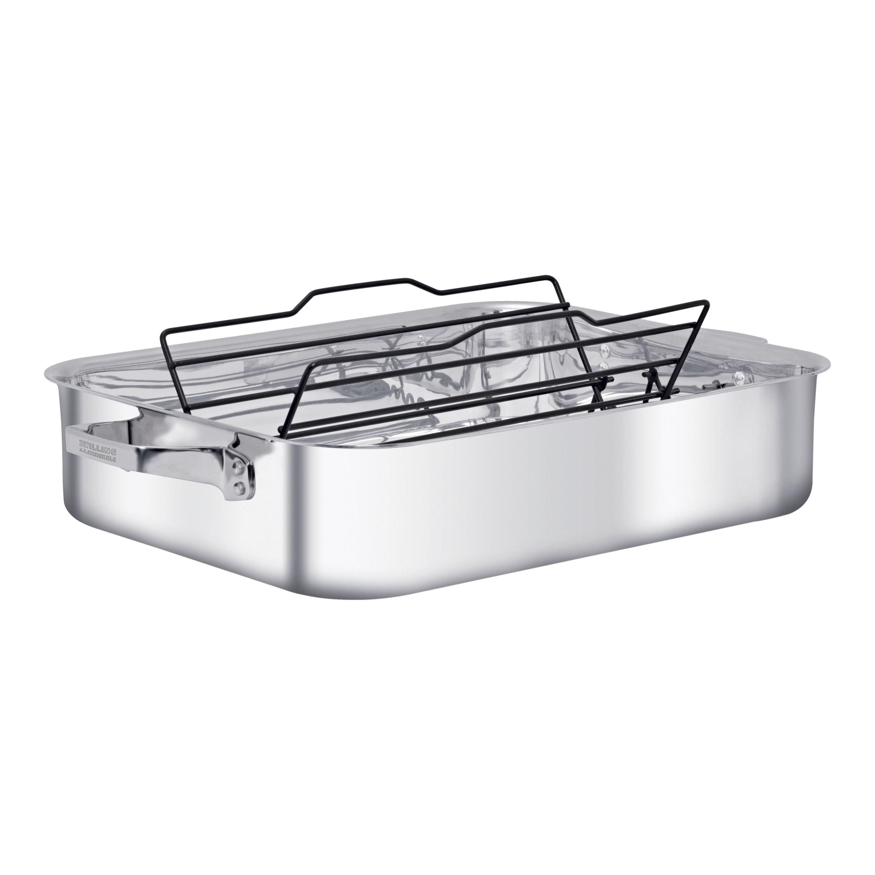 ZWILLING TruClad 9.75 L 18/10 Stainless Steel Rectangular Oven Dish, Silver
