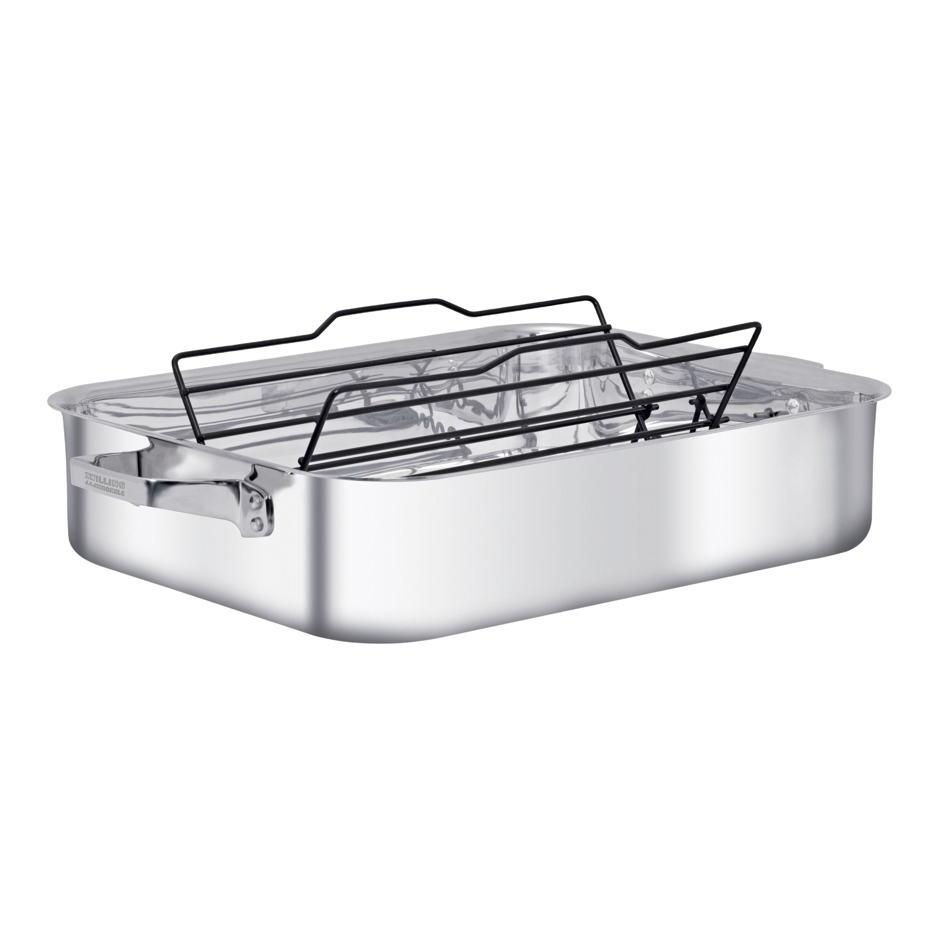 ZWILLING TruClad 9.75 L Stainless Steel Rectangular Oven Dish Silver Induction Safe-0