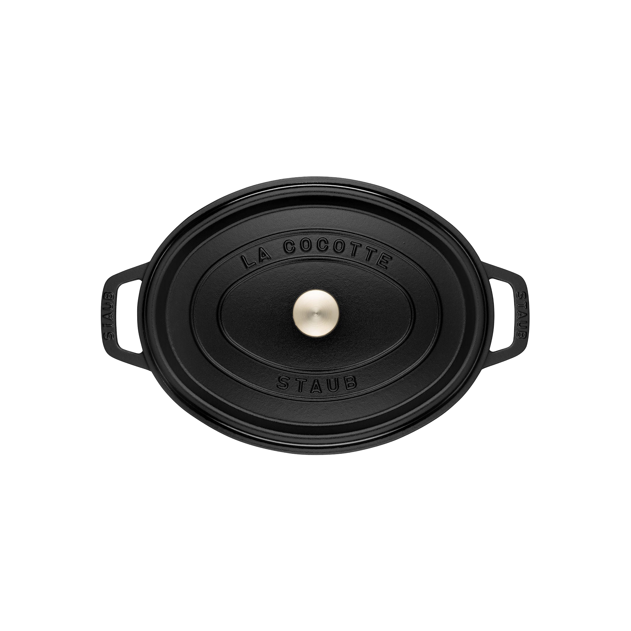 STAUB La Cocotte 8L Cast Iron Oval Roaster Oven Black-3