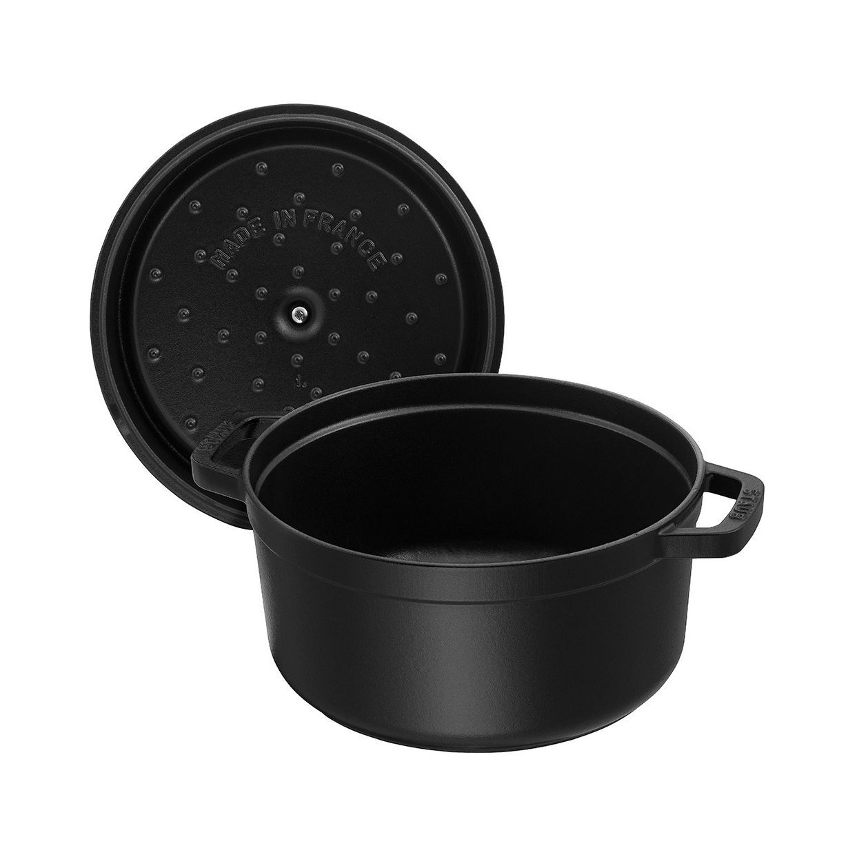 STAUB La Cocotte 6.75 L Cast Iron Round Cocotte, Black