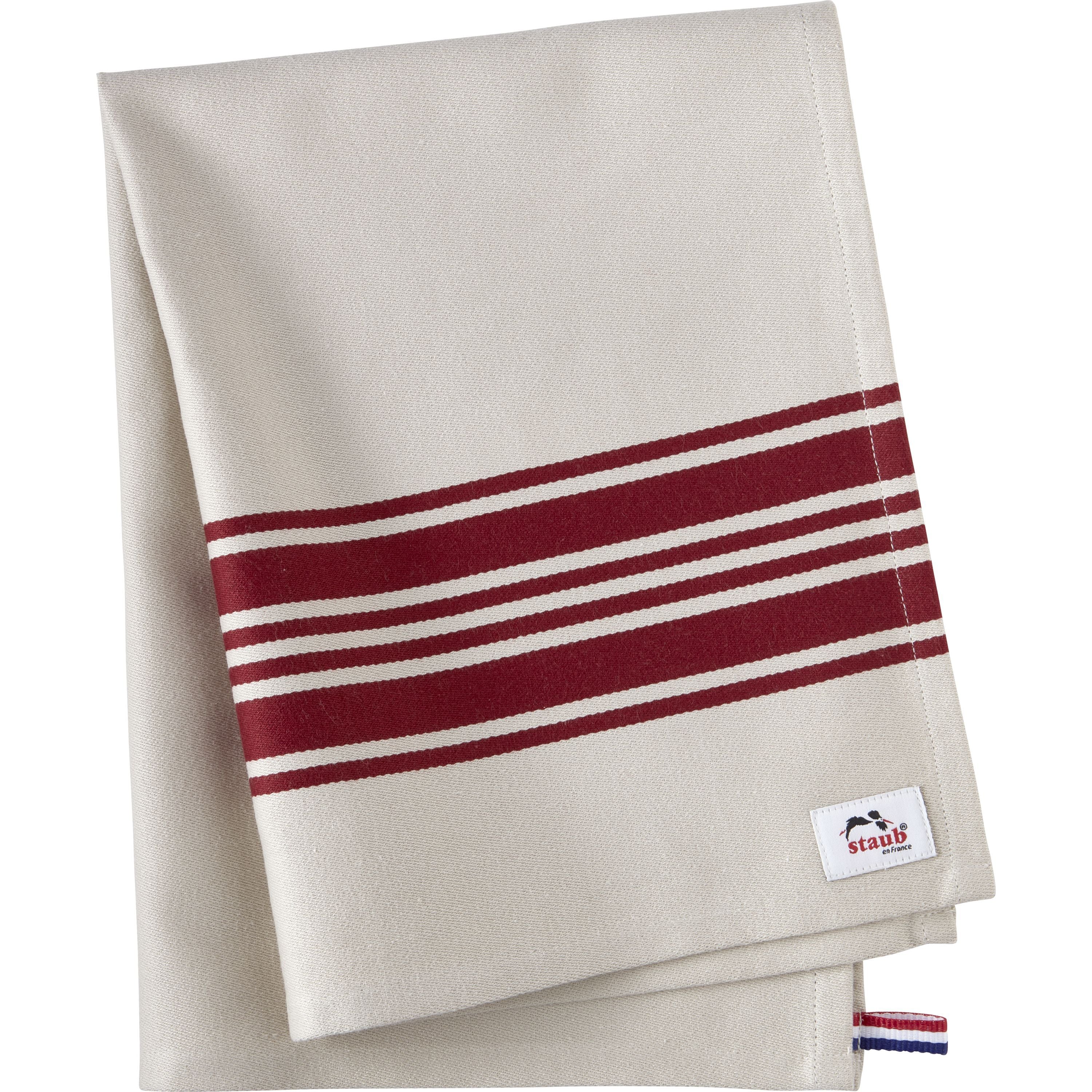 STAUB French Line 70 cm X 50 cm Kitchen Towel, Cherry