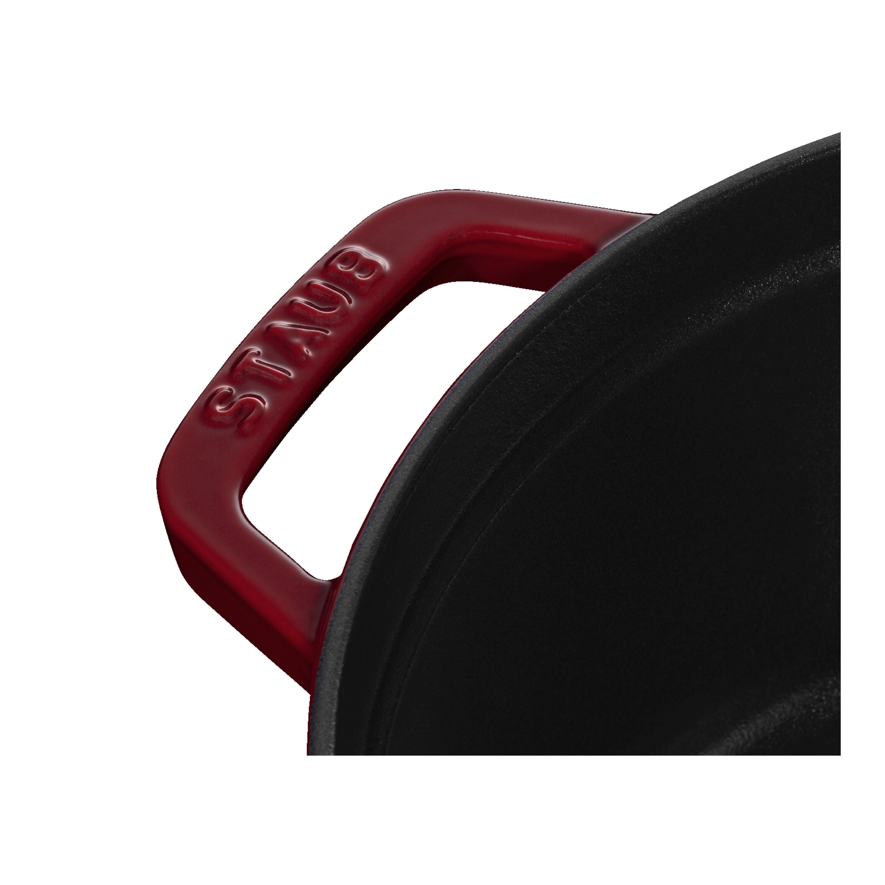 STAUB La Cocotte 3.7 L Cast Iron Round Cocotte, Bordeaux