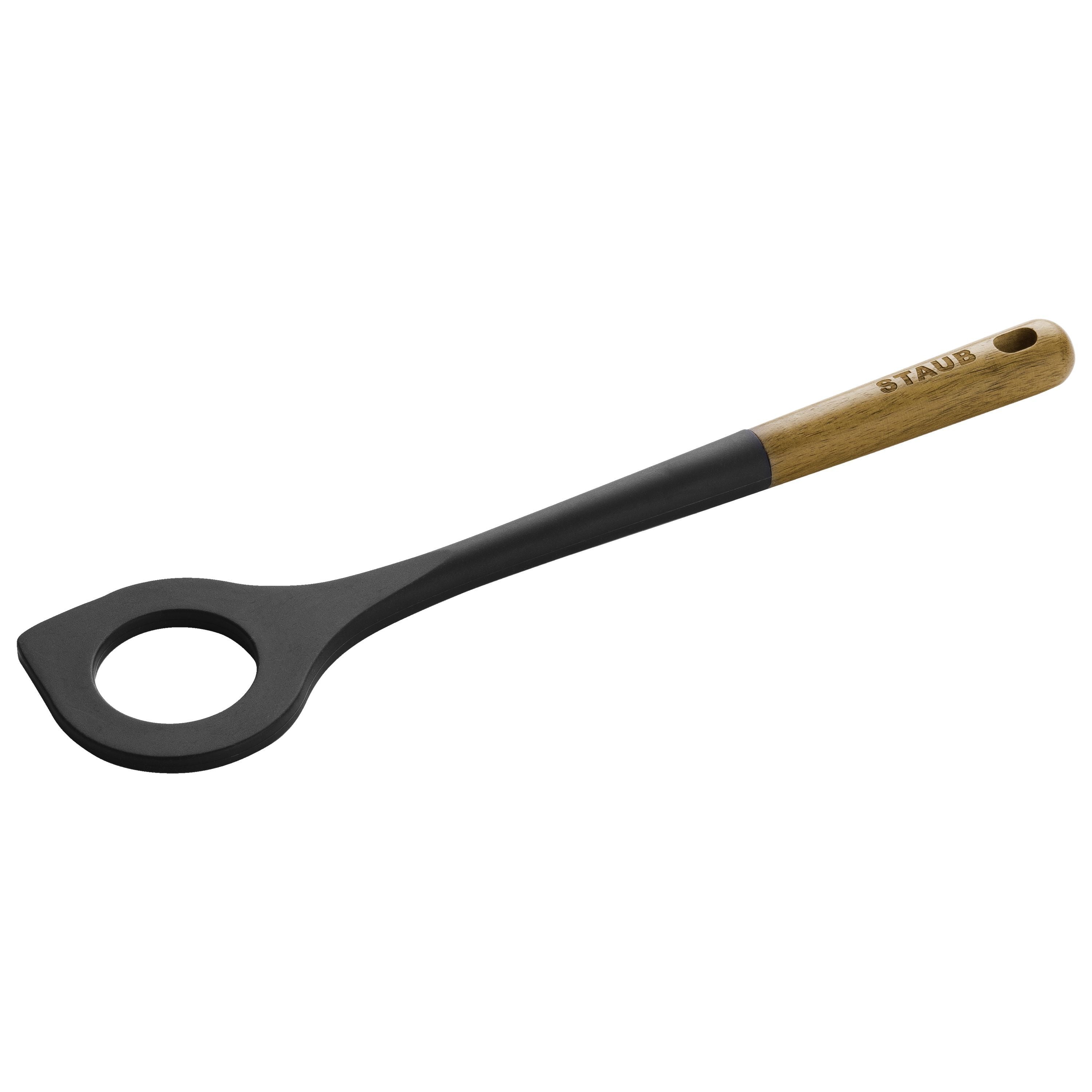 STAUB 31 cm Silicone Risotto Spoon, Black