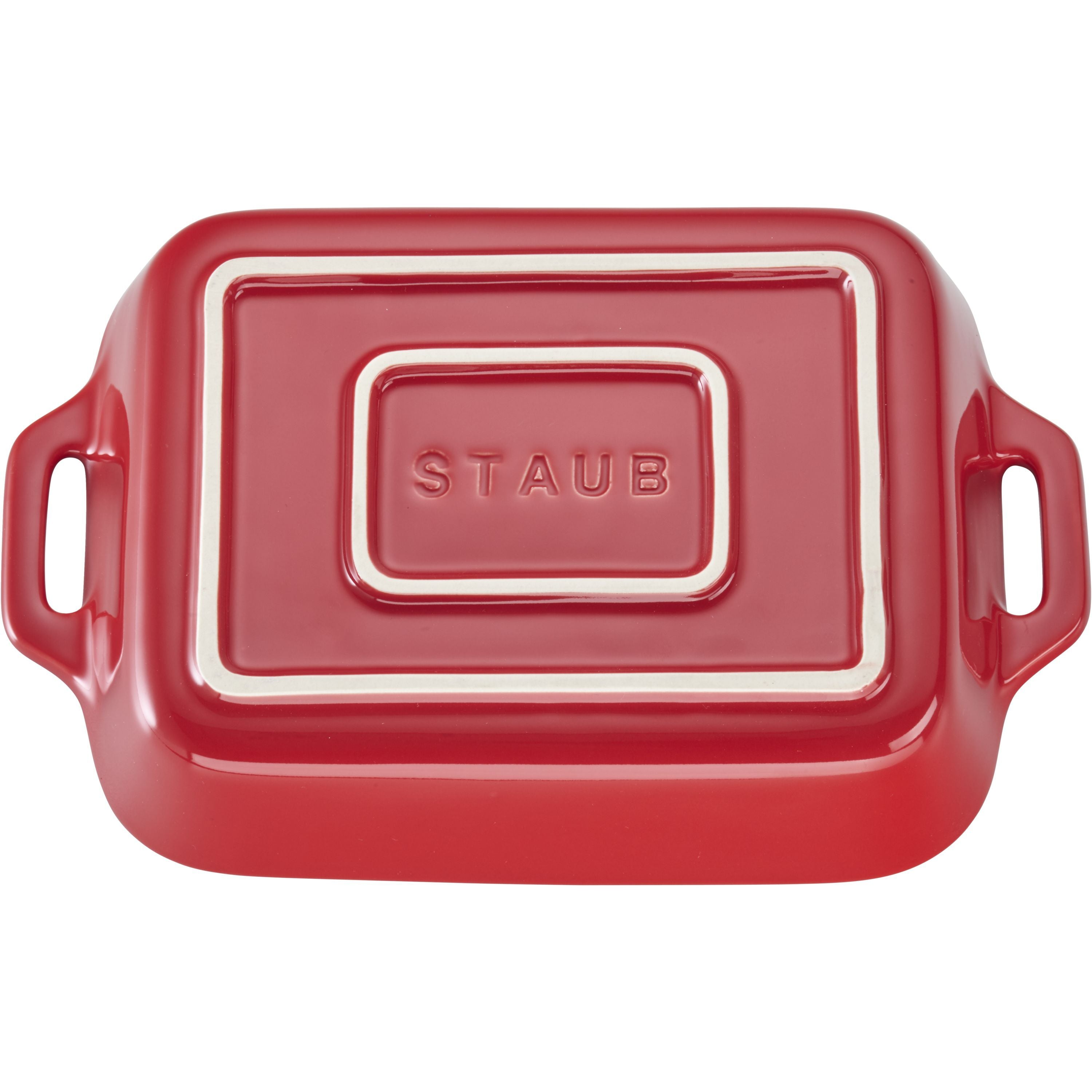 STAUB Ceramique 1 L Ceramic Rectangular Oven Dish, Cherry-1