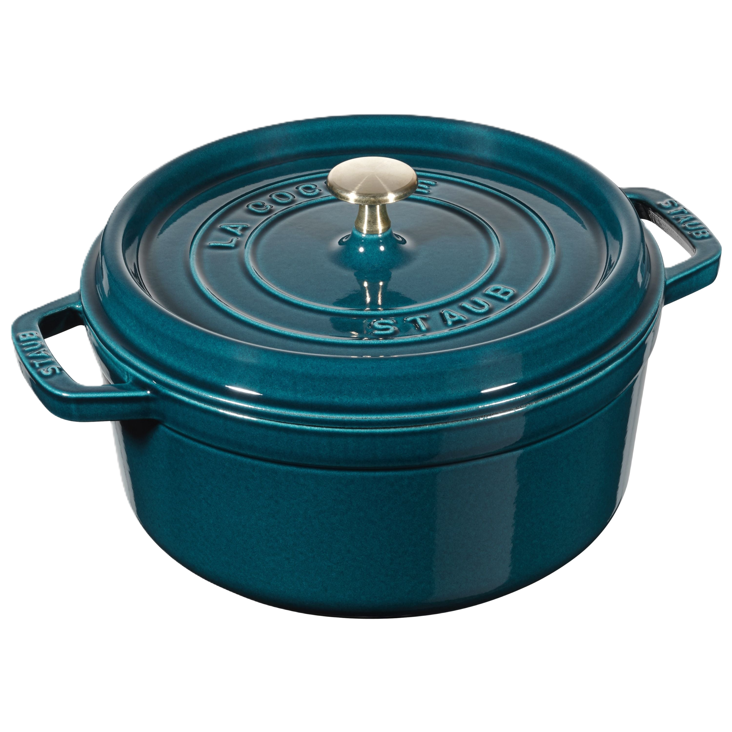 STAUB La Cocotte 3.7 L Cast Iron Round Cocotte, La-Mer