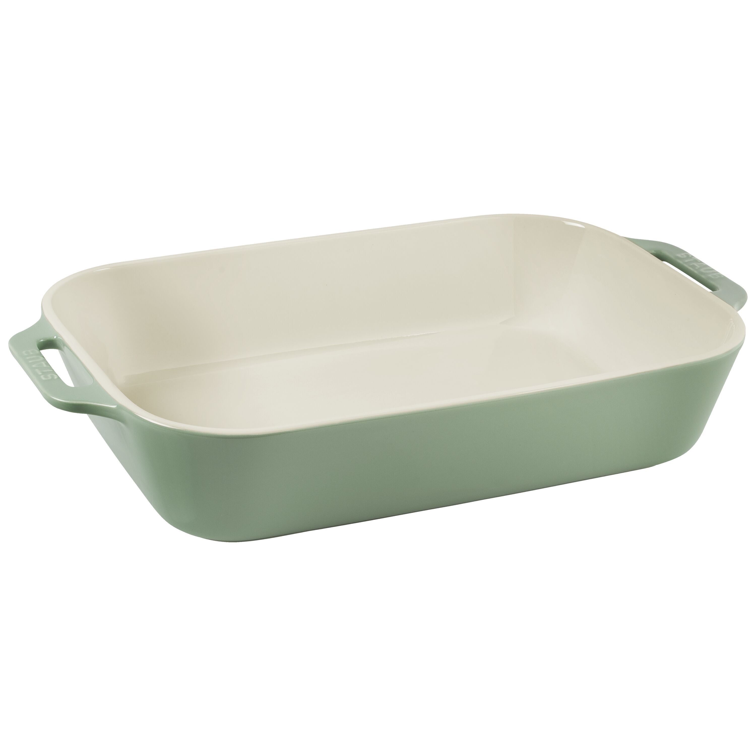 STAUB Ceramique Rectangular Baking Dish Set Eucalyptus 3 Piece-1