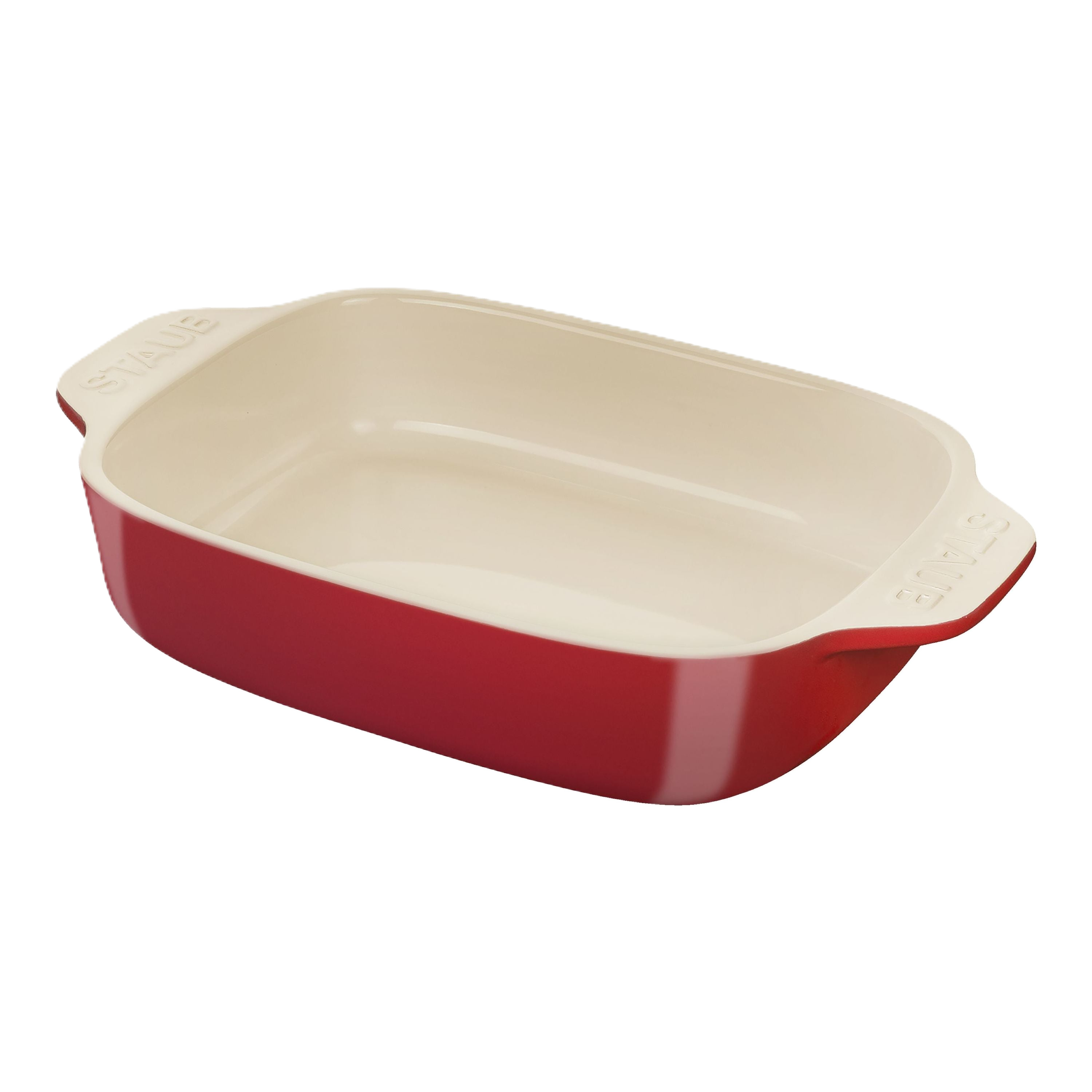STAUB Ceramique Ceramic Rectangular Oven Dish white background