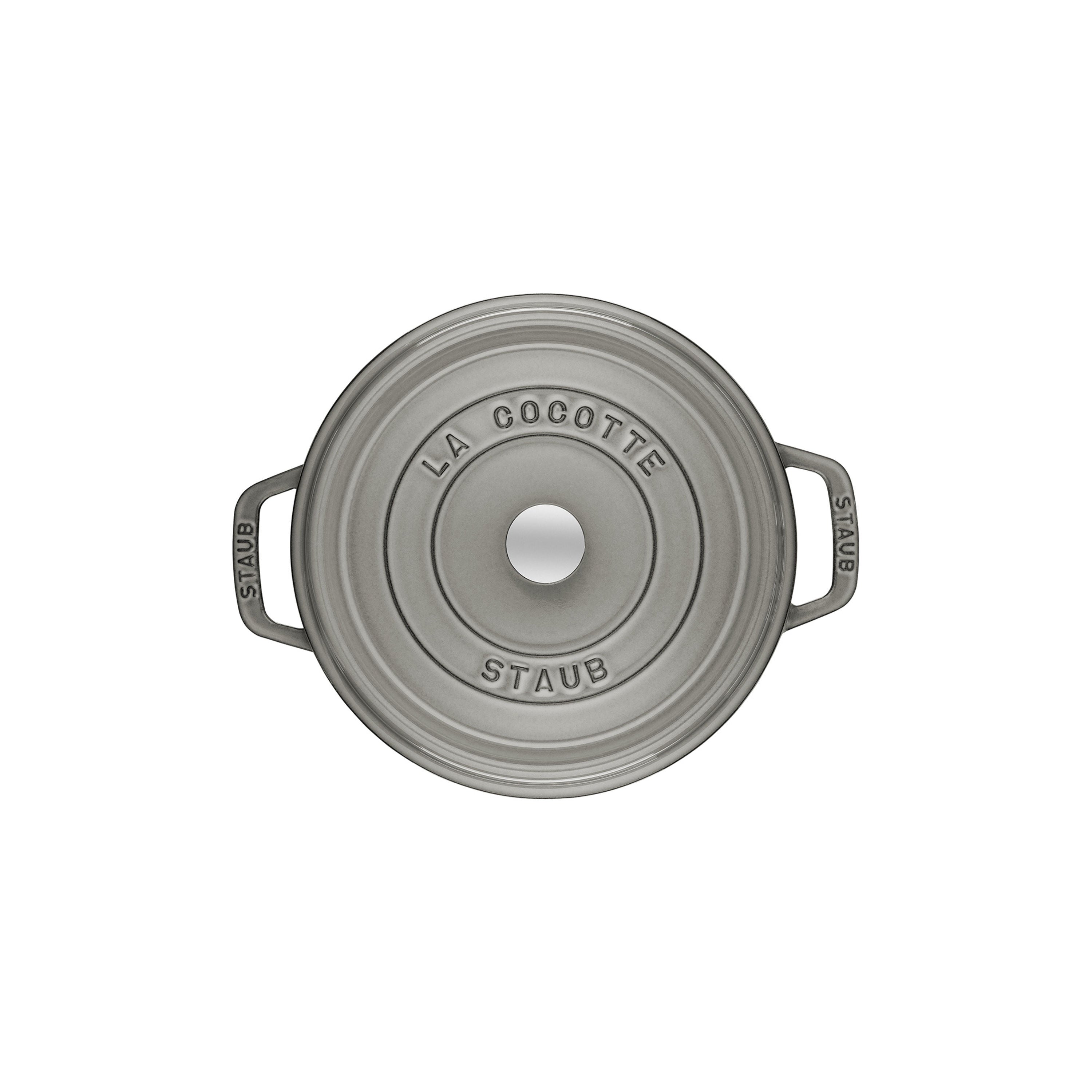 STAUB La Cocotte 12.5 L Cast Iron Round Cocotte, Graphite-Grey